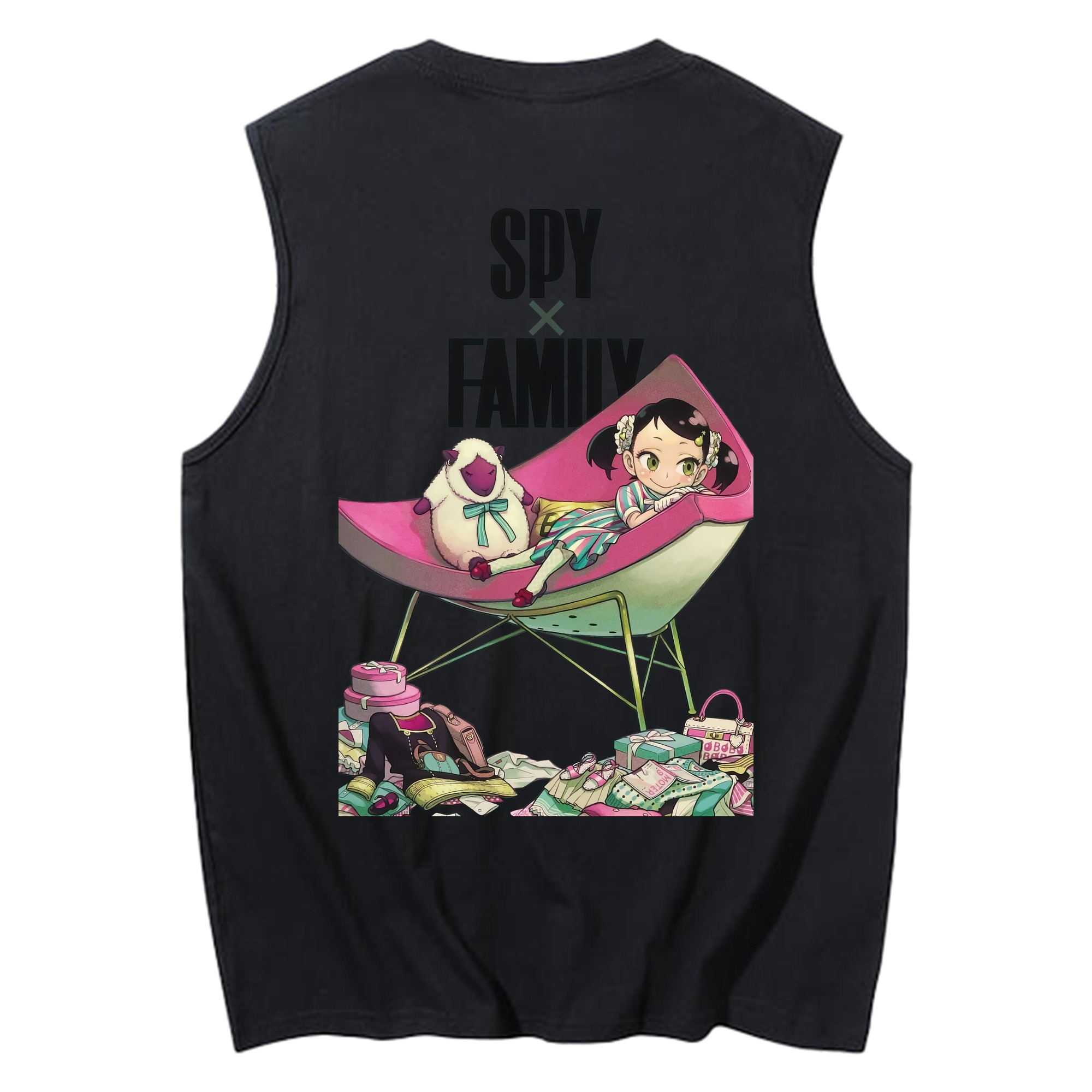 （画像用） SPY×FAMILY间谍家家酒 コットン100％タンクトップ（背面プリント）