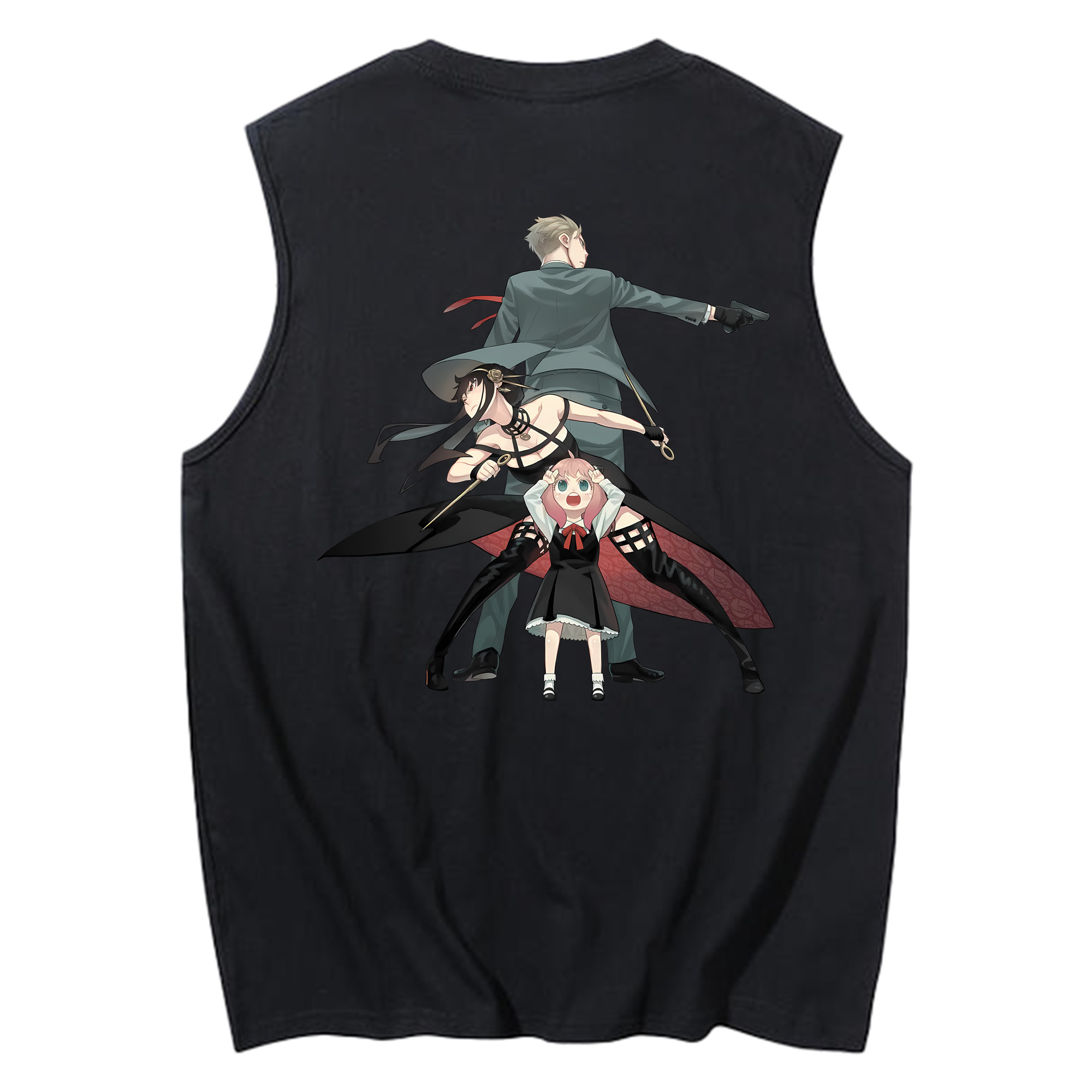 （画像用） SPY×FAMILY间谍家家酒 コットン100％タンクトップ（背面プリント）