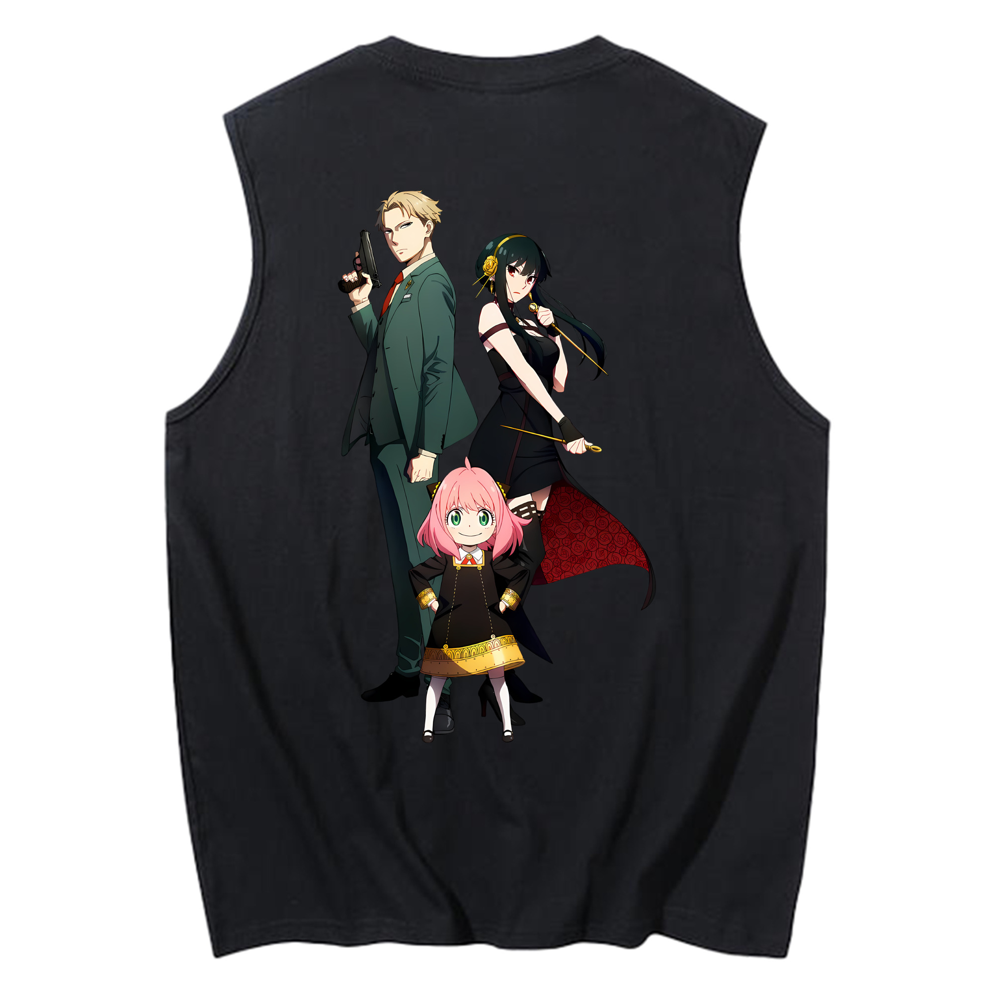 （画像用） SPY×FAMILY间谍家家酒 コットン100％タンクトップ（背面プリント）