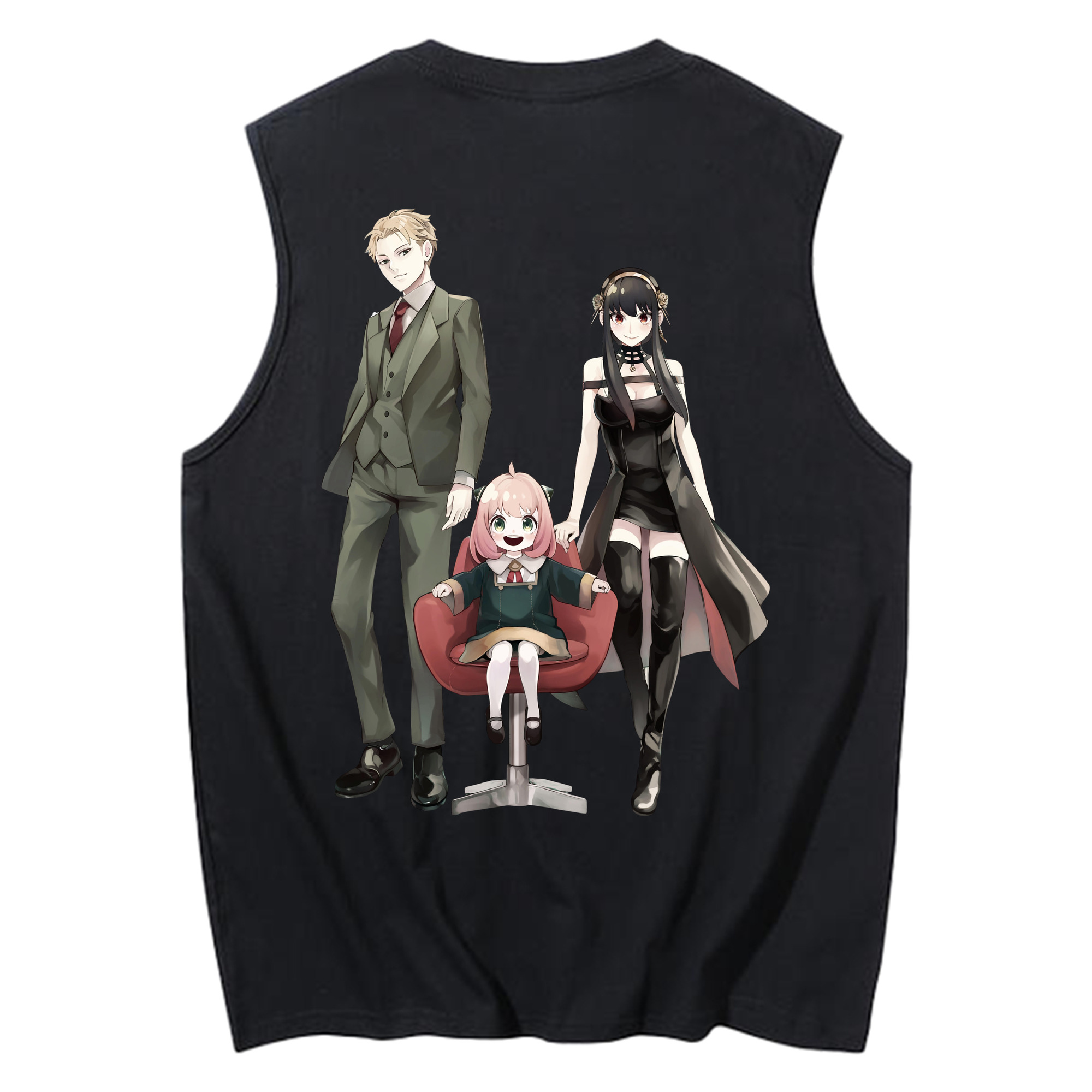 （画像用） SPY×FAMILY间谍家家酒 コットン100％タンクトップ（背面プリント）