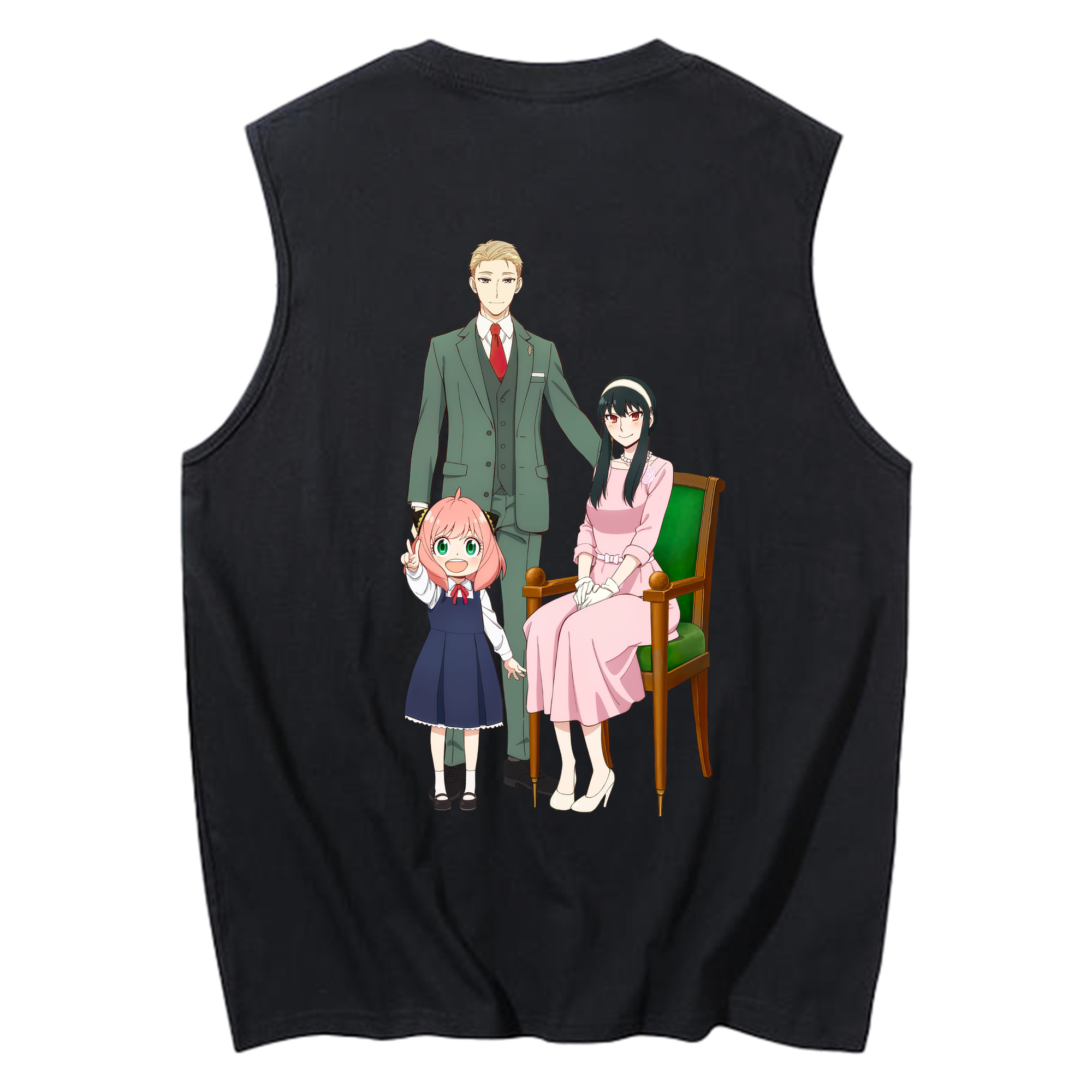 （画像用） SPY×FAMILY间谍家家酒 コットン100％タンクトップ（背面プリント）