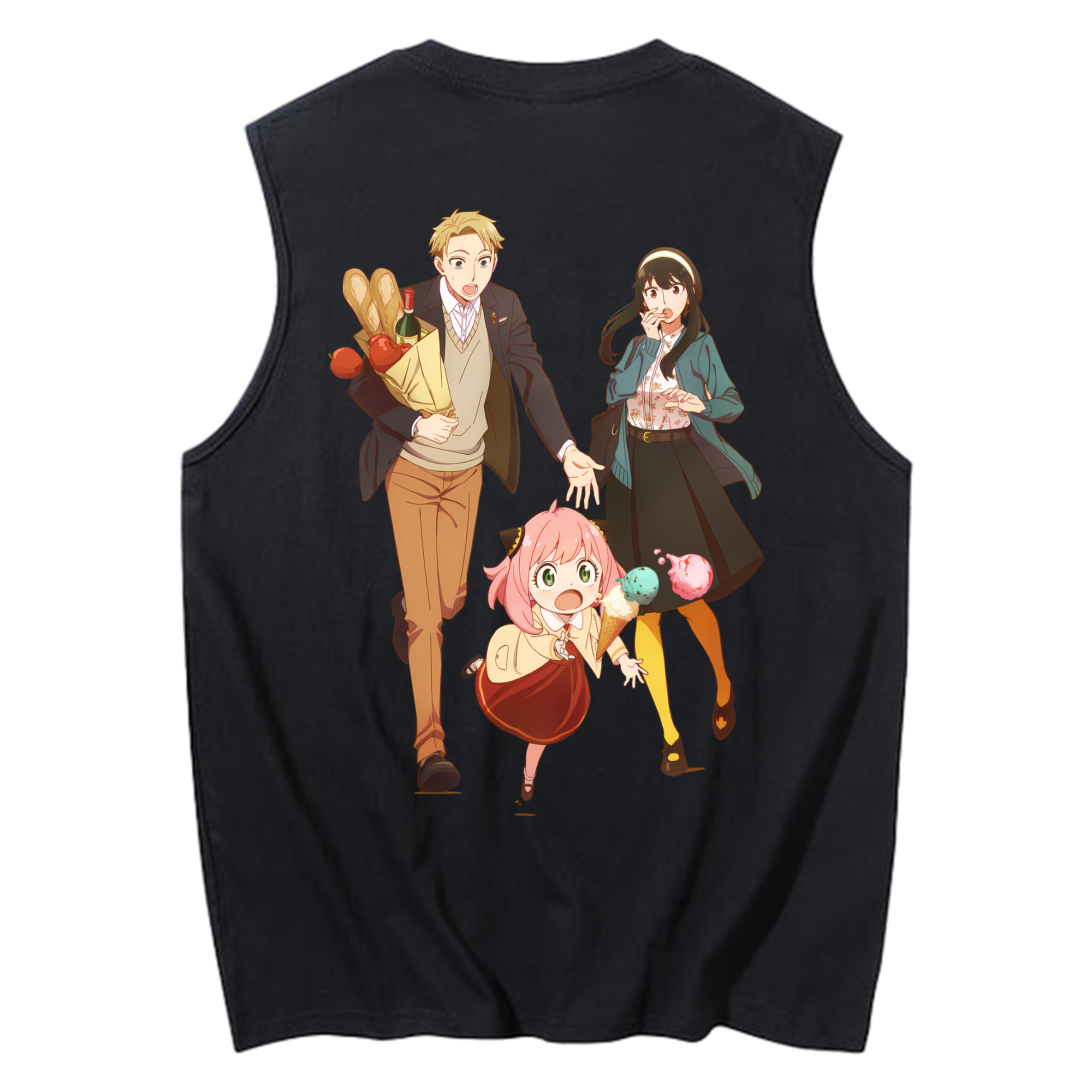 （画像用） SPY×FAMILY间谍家家酒 コットン100％タンクトップ（背面プリント）