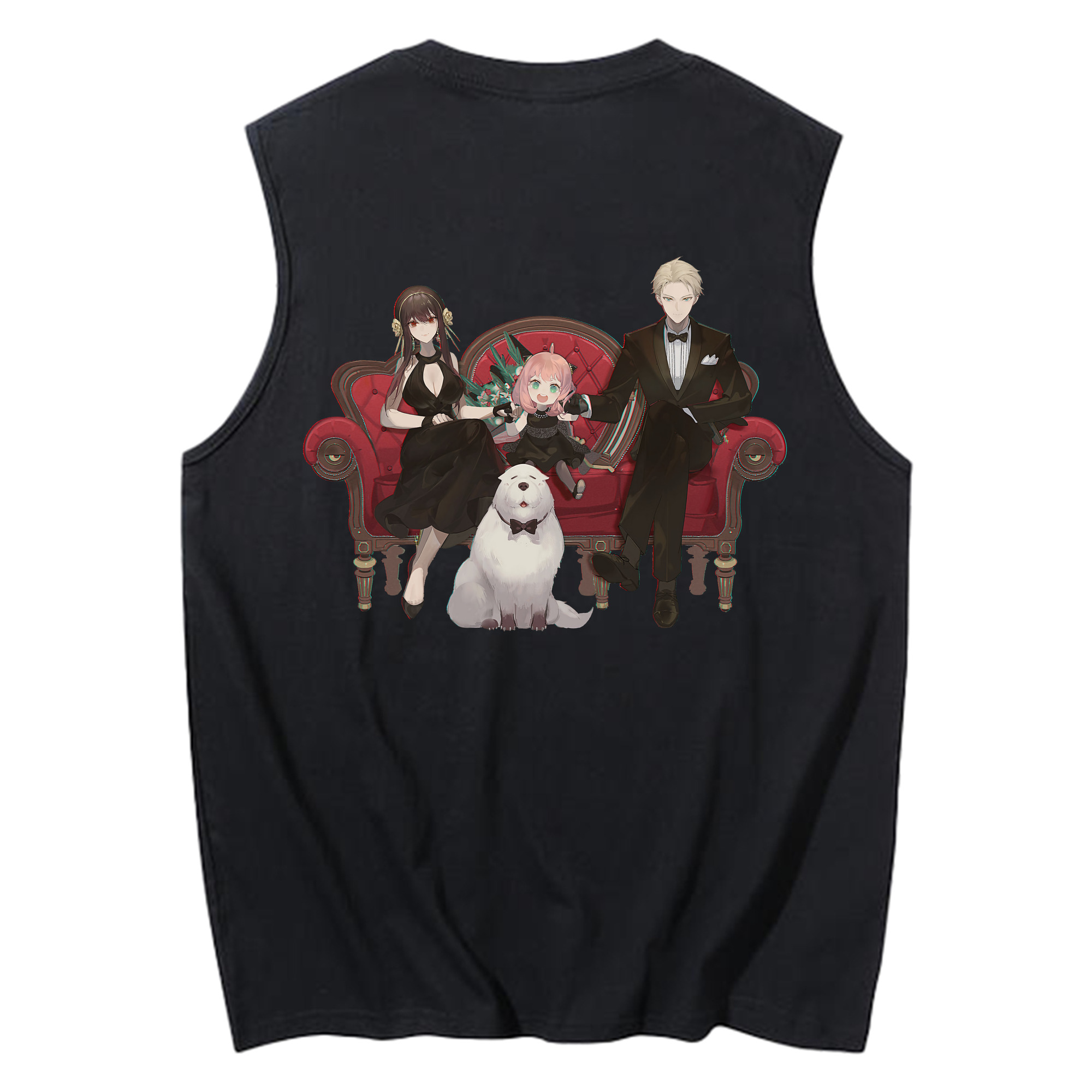 （画像用） SPY×FAMILY间谍家家酒 コットン100％タンクトップ（背面プリント）