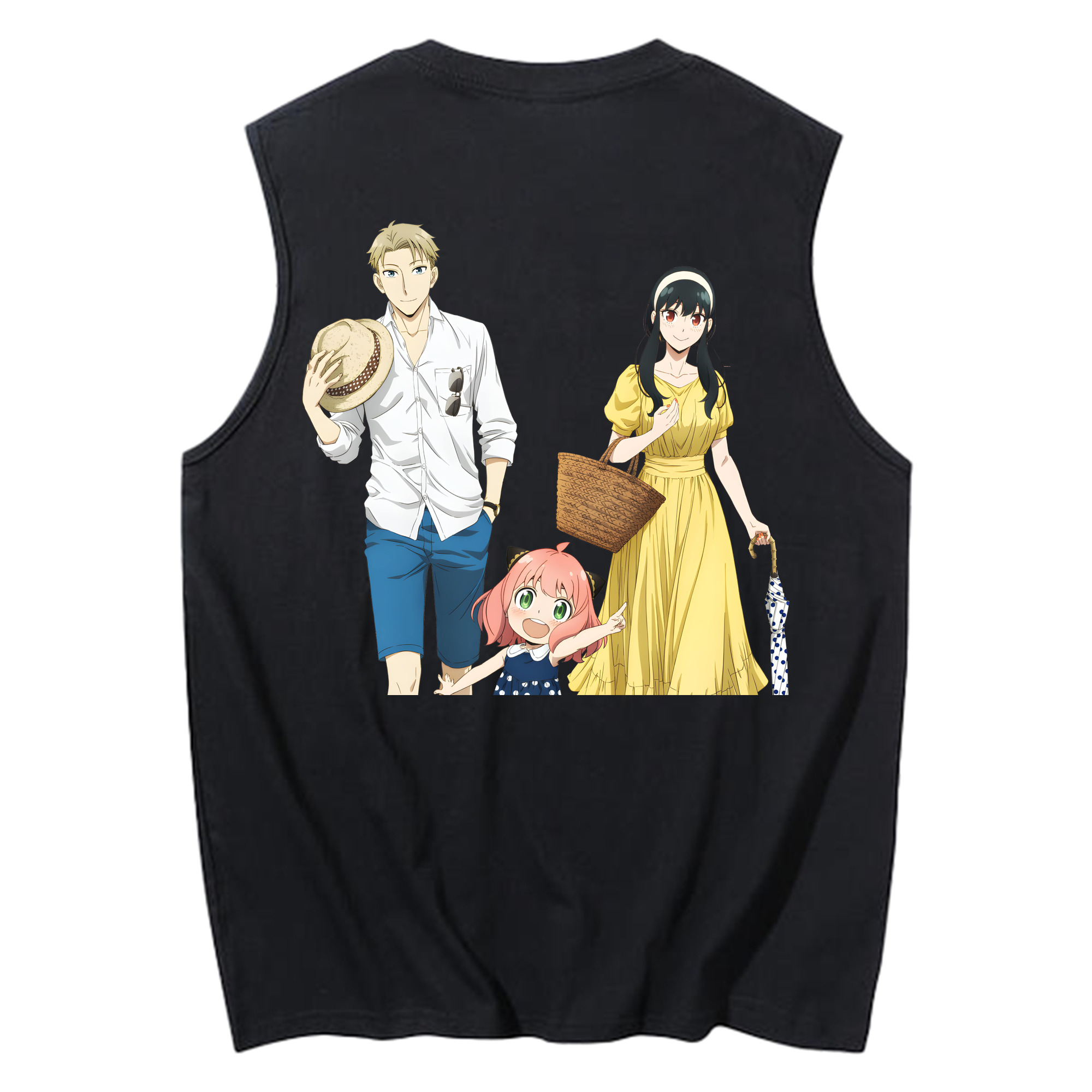 （画像用） SPY×FAMILY间谍家家酒 コットン100％タンクトップ（背面プリント）