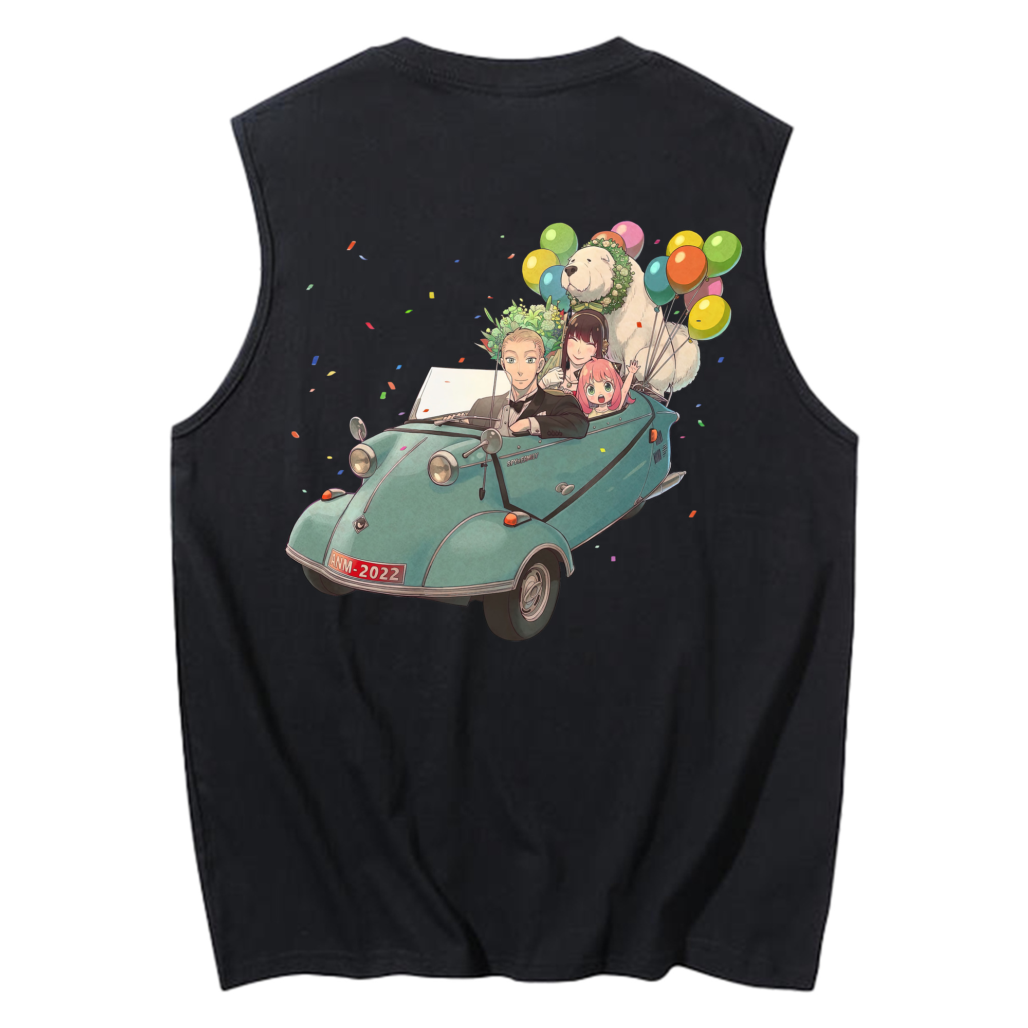 （画像用） SPY×FAMILY间谍家家酒 コットン100％タンクトップ（背面プリント）