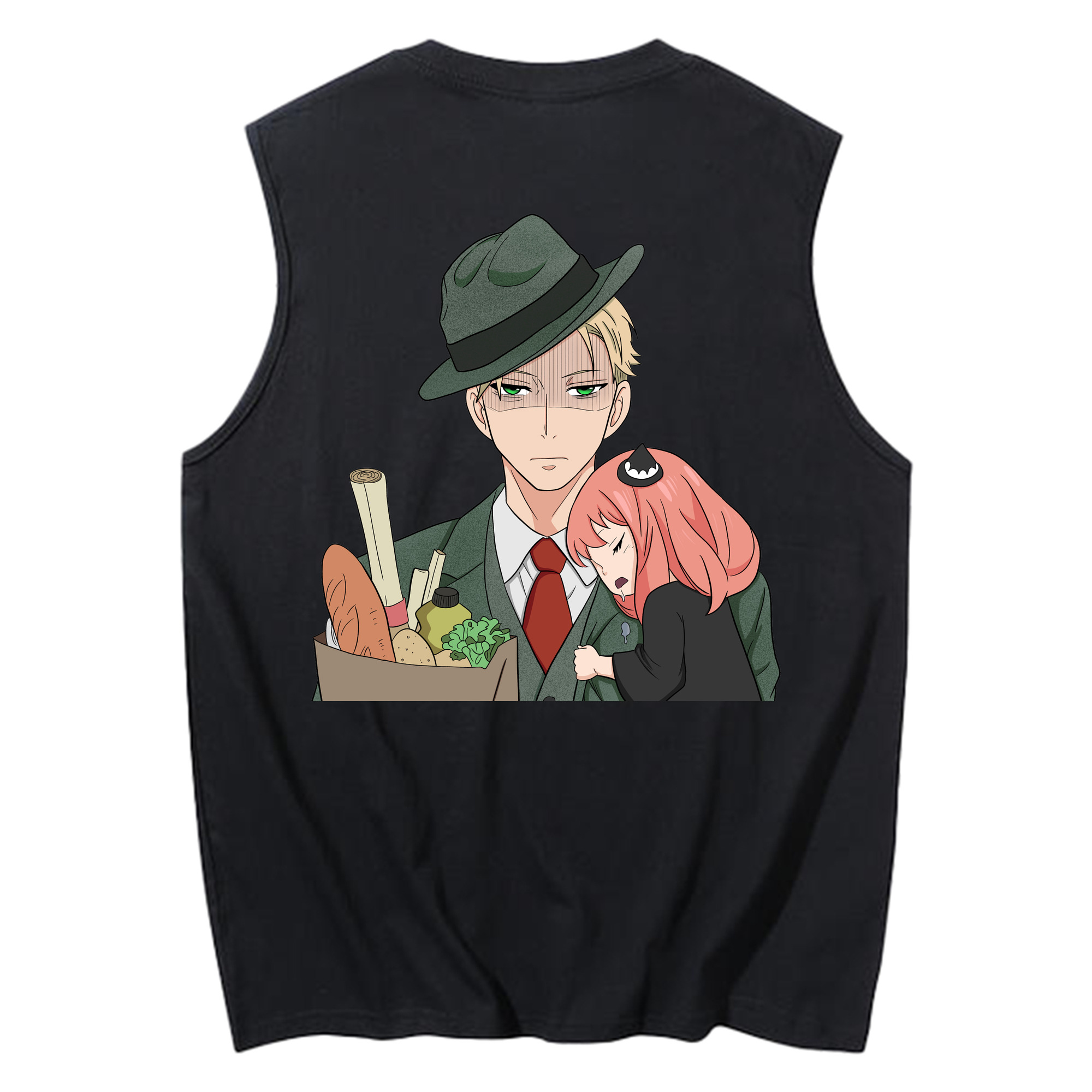 （画像用） SPY×FAMILY间谍家家酒 コットン100％タンクトップ（背面プリント）