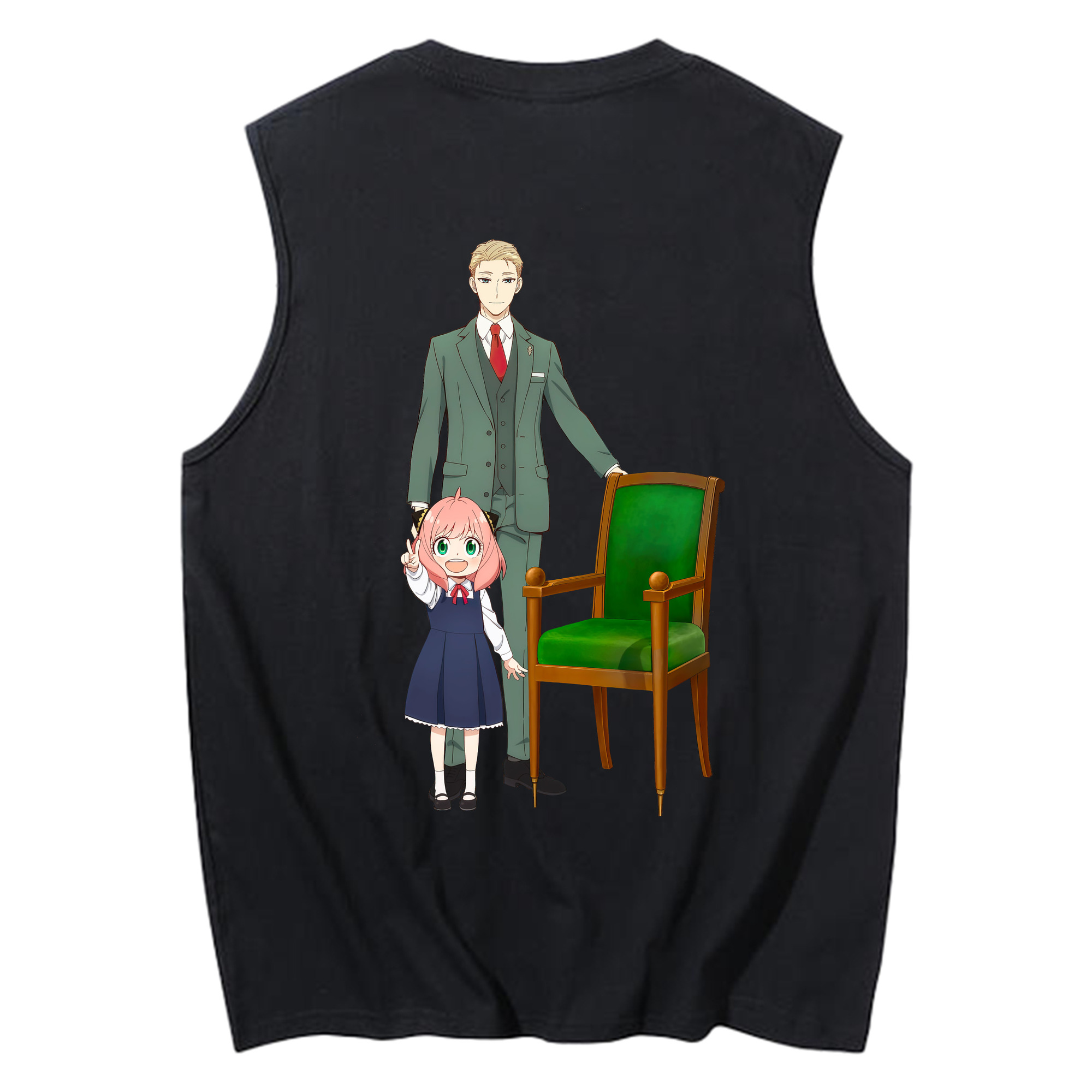 （画像用） SPY×FAMILY间谍家家酒 コットン100％タンクトップ（背面プリント）