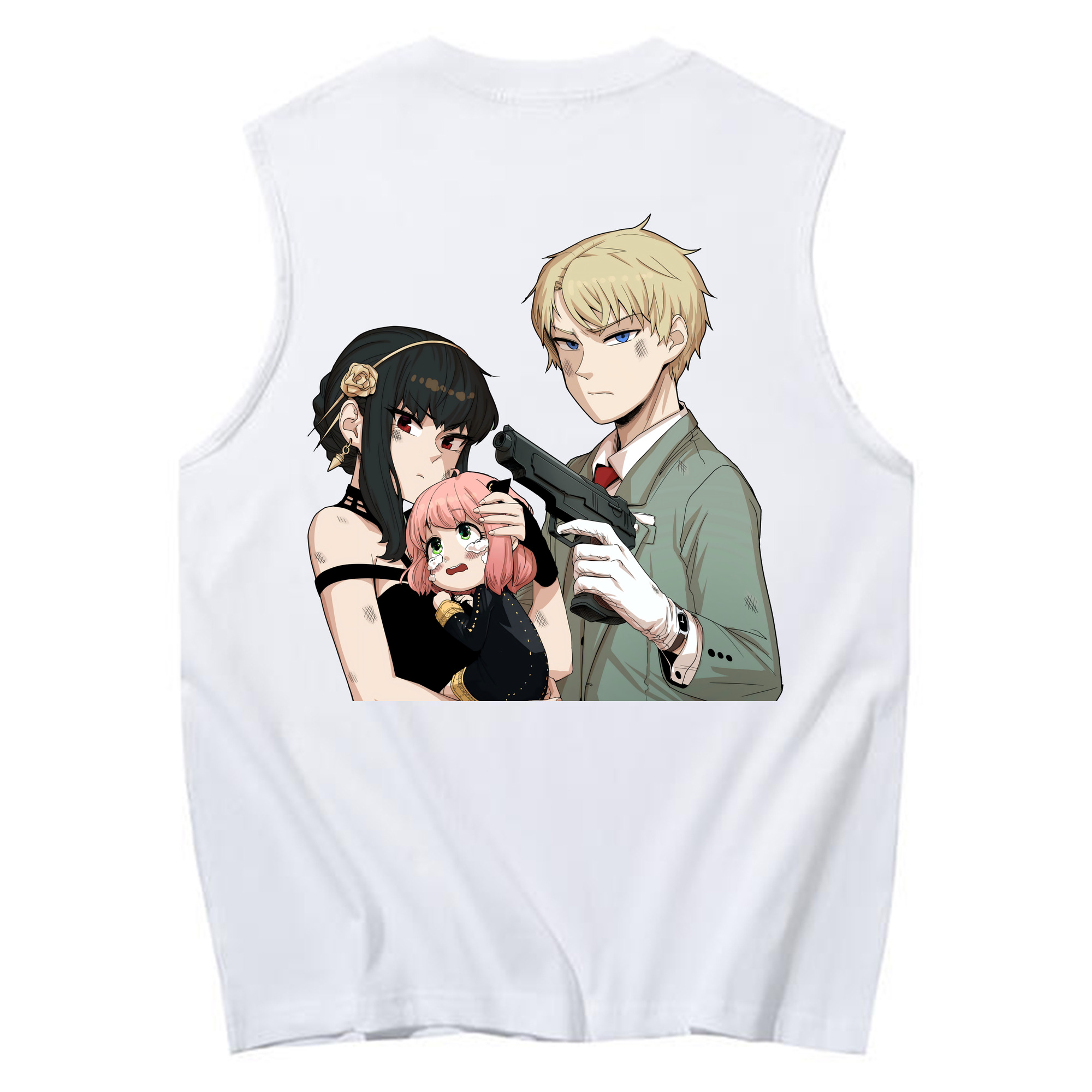 （画像用） SPY×FAMILY间谍家家酒 コットン100％タンクトップ（背面プリント）