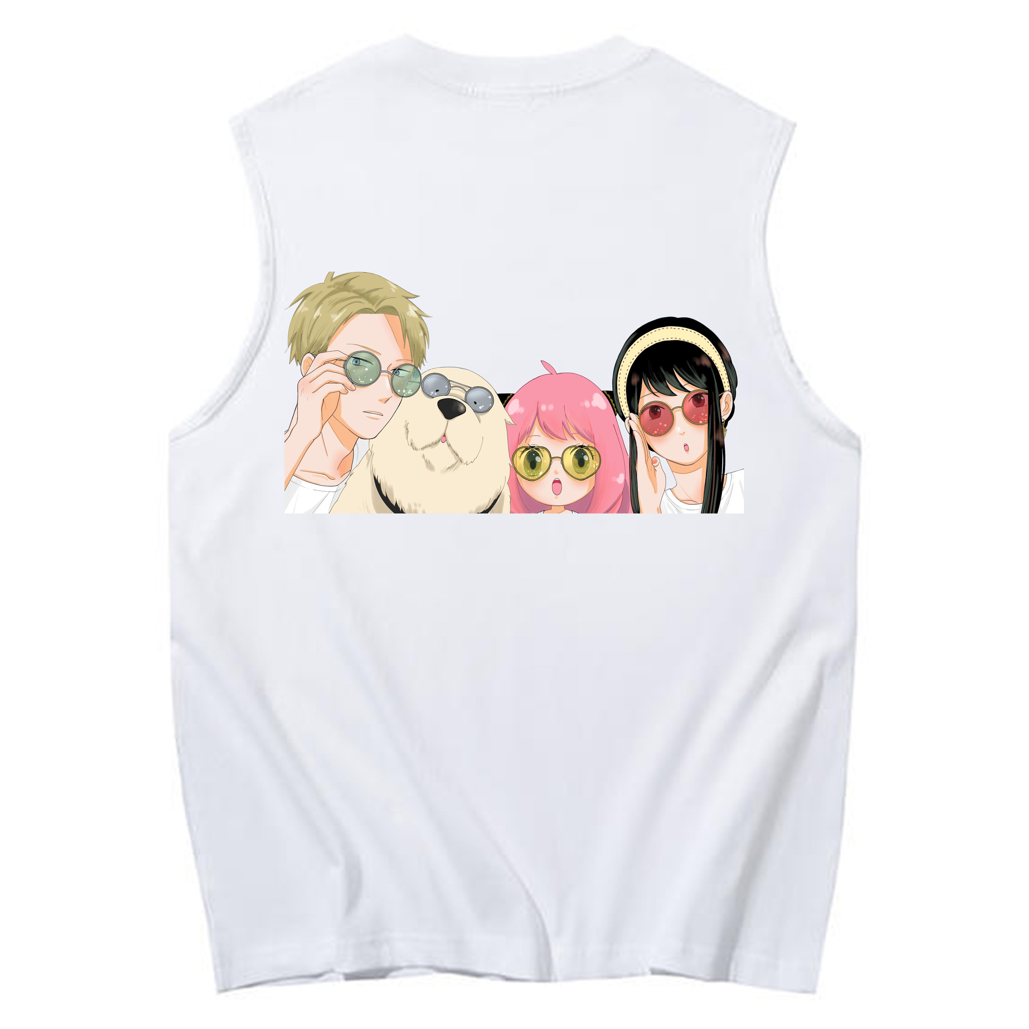 （画像用） SPY×FAMILY间谍家家酒 コットン100％タンクトップ（背面プリント）
