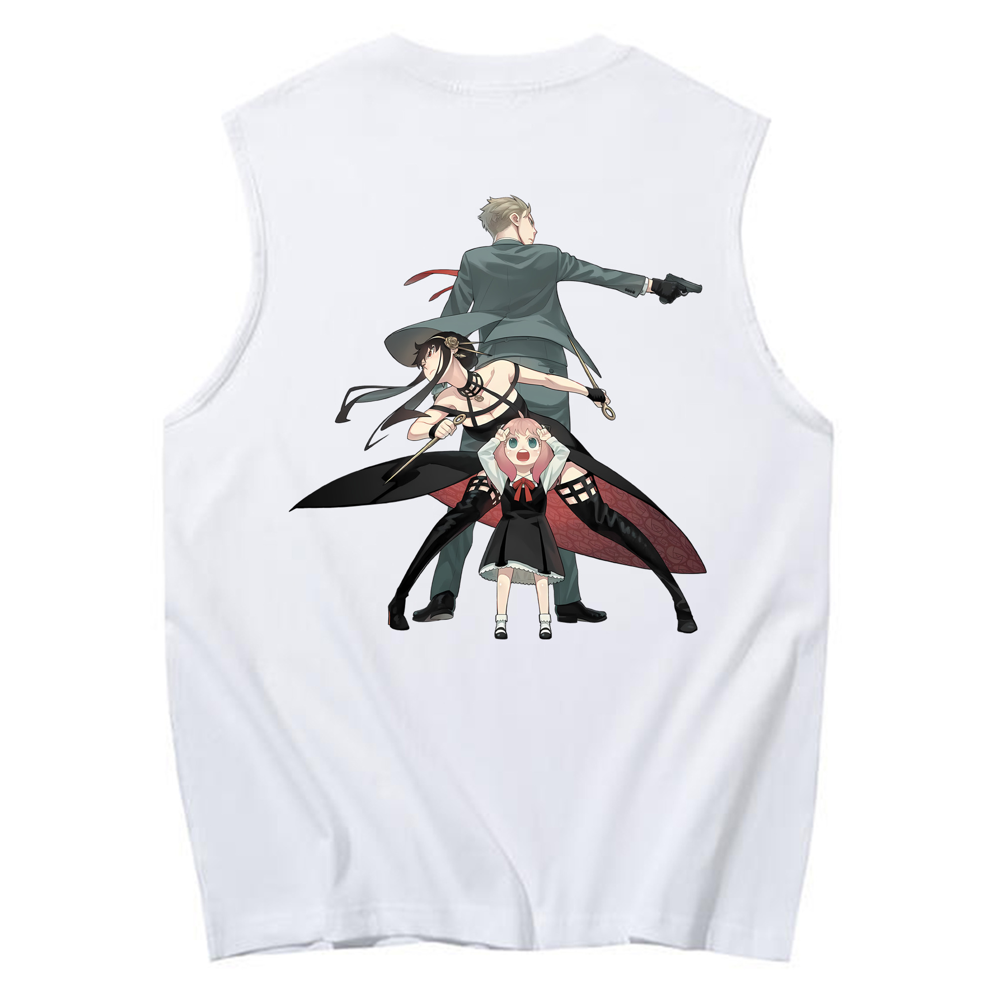 （画像用） SPY×FAMILY间谍家家酒 コットン100％タンクトップ（背面プリント）