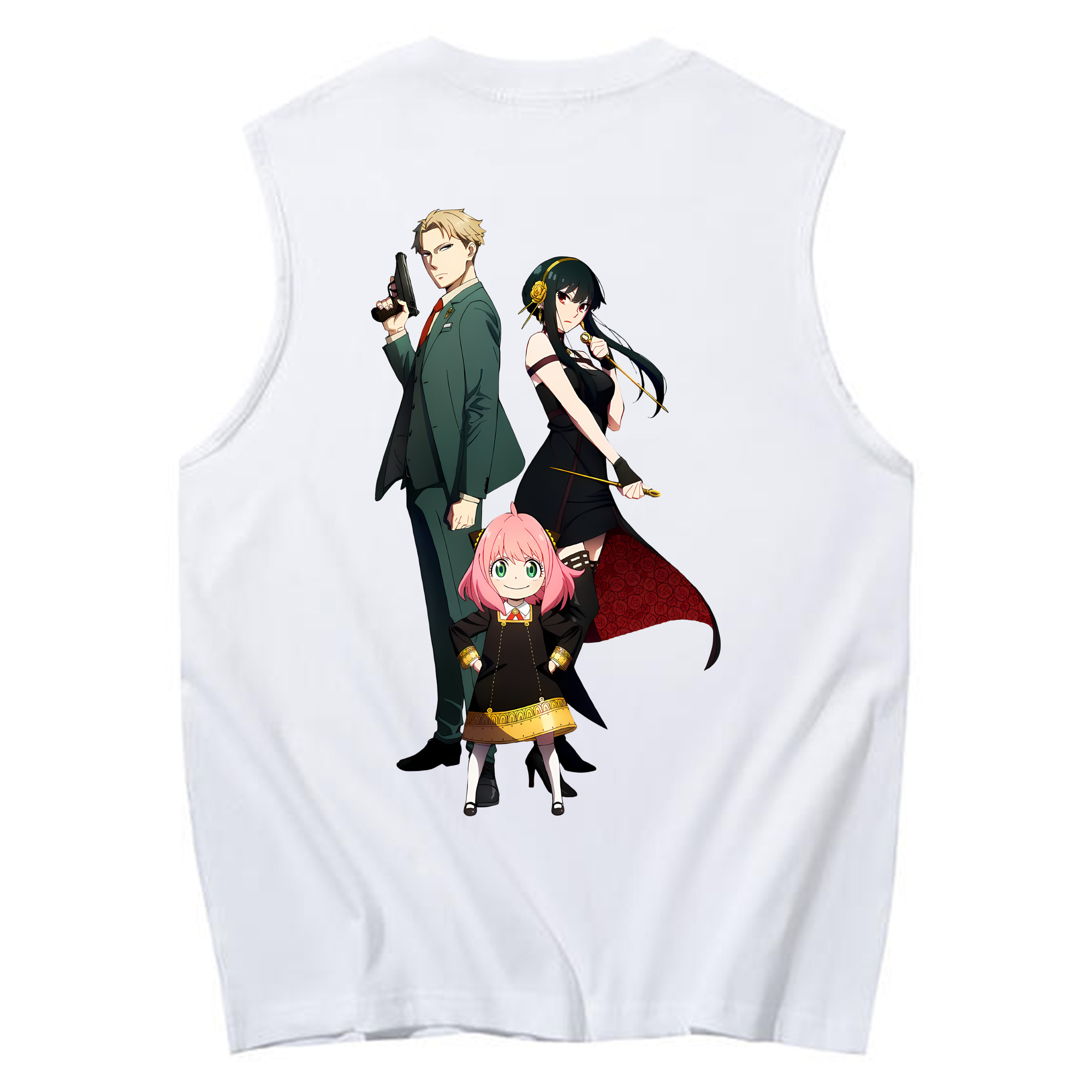 （画像用） SPY×FAMILY间谍家家酒 コットン100％タンクトップ（背面プリント）
