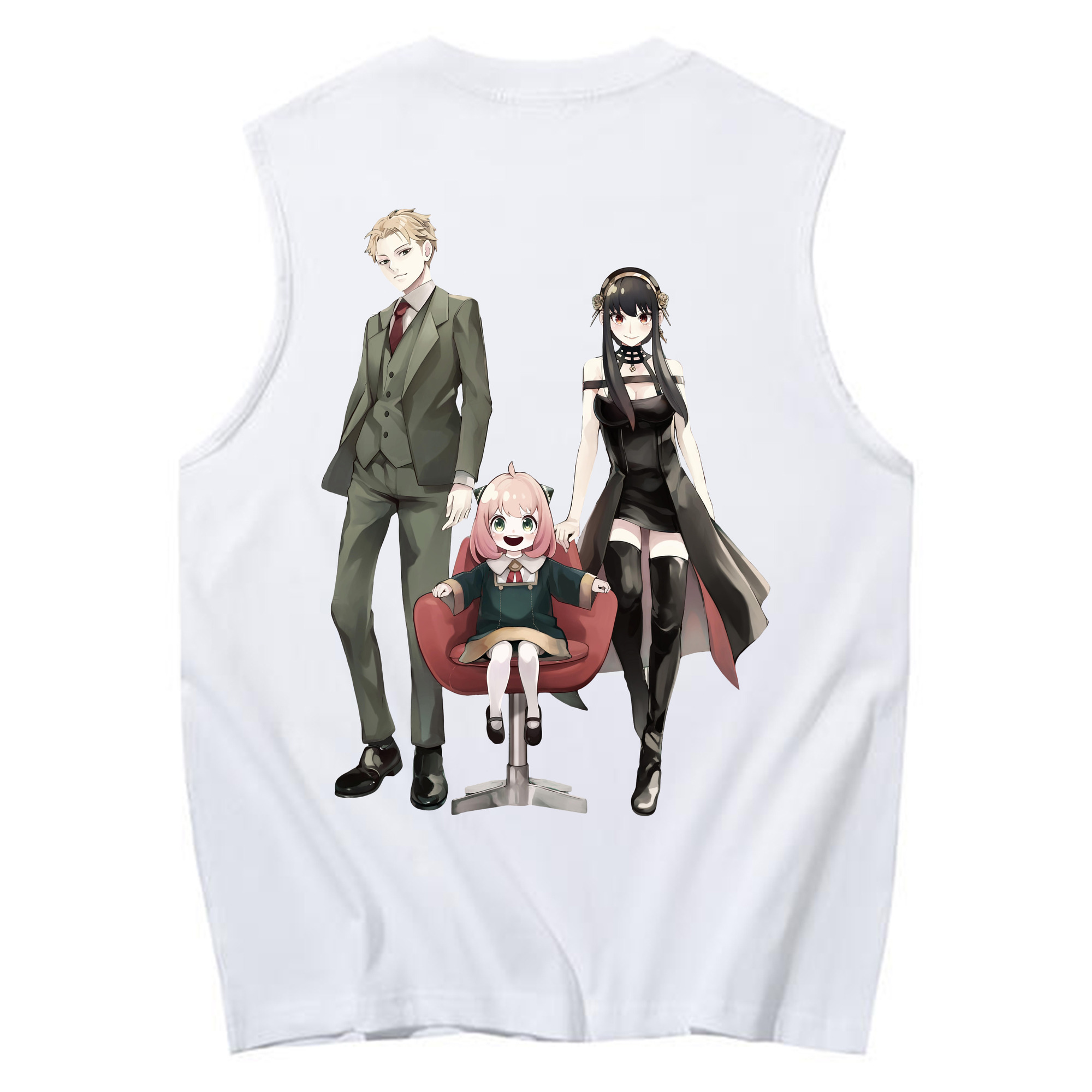 （画像用） SPY×FAMILY间谍家家酒 コットン100％タンクトップ（背面プリント）