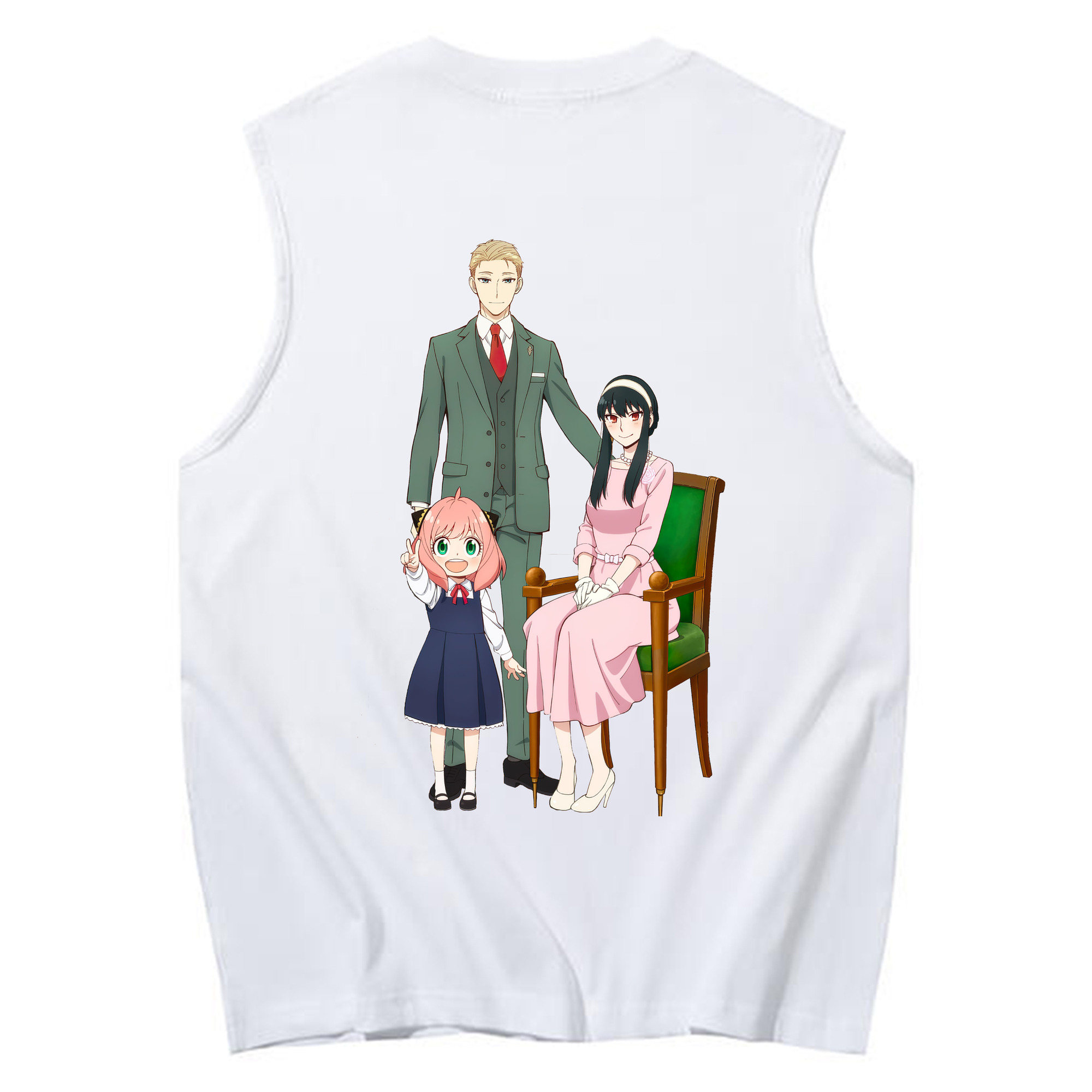 （画像用） SPY×FAMILY间谍家家酒 コットン100％タンクトップ（背面プリント）