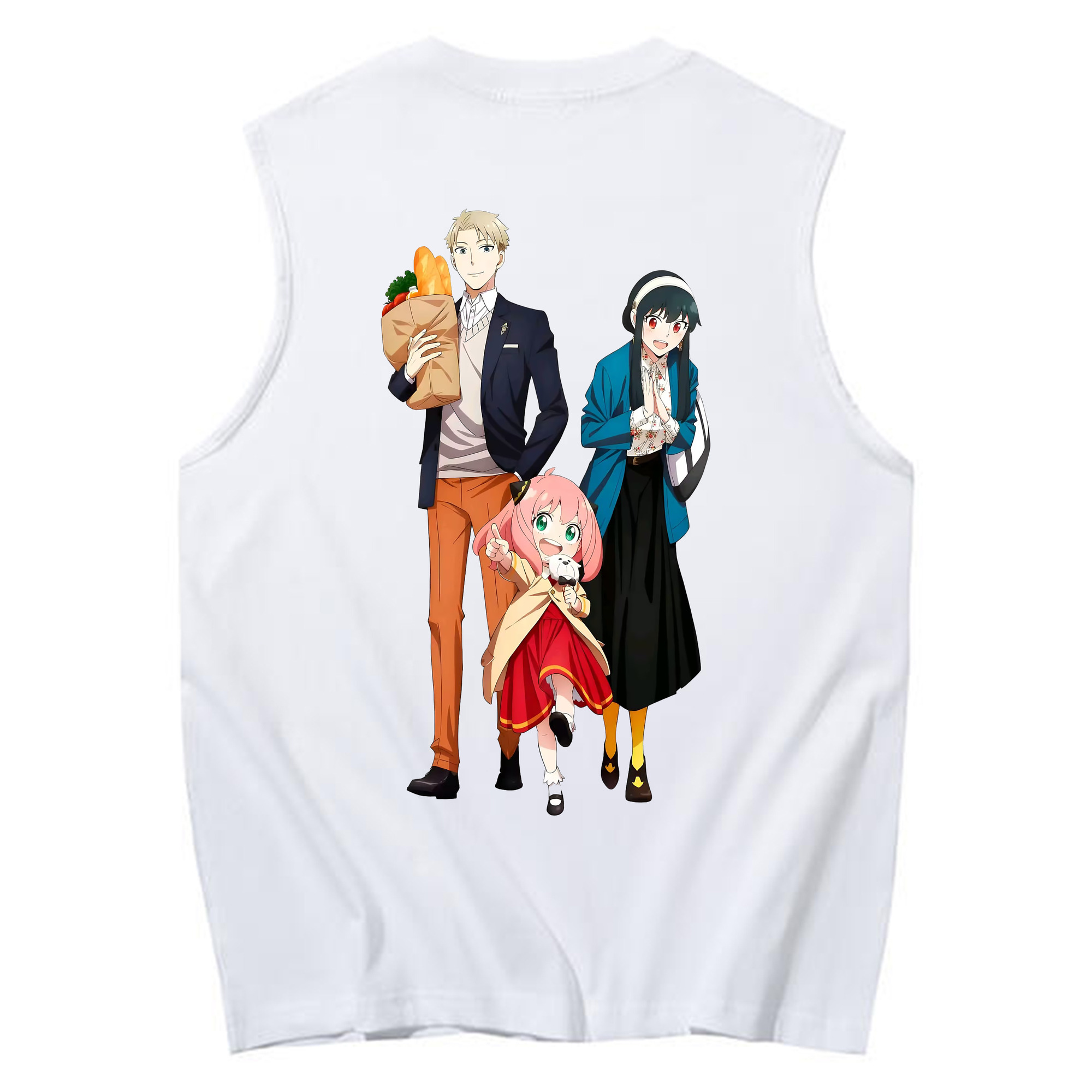 （画像用） SPY×FAMILY间谍家家酒 コットン100％タンクトップ（背面プリント）