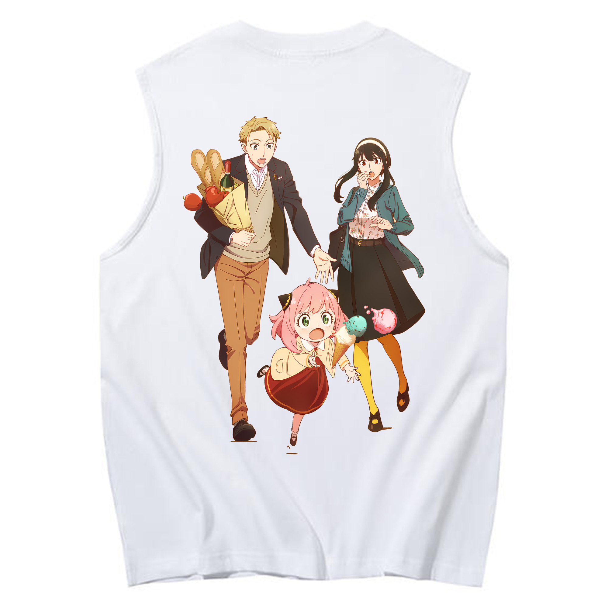（画像用） SPY×FAMILY间谍家家酒 コットン100％タンクトップ（背面プリント）