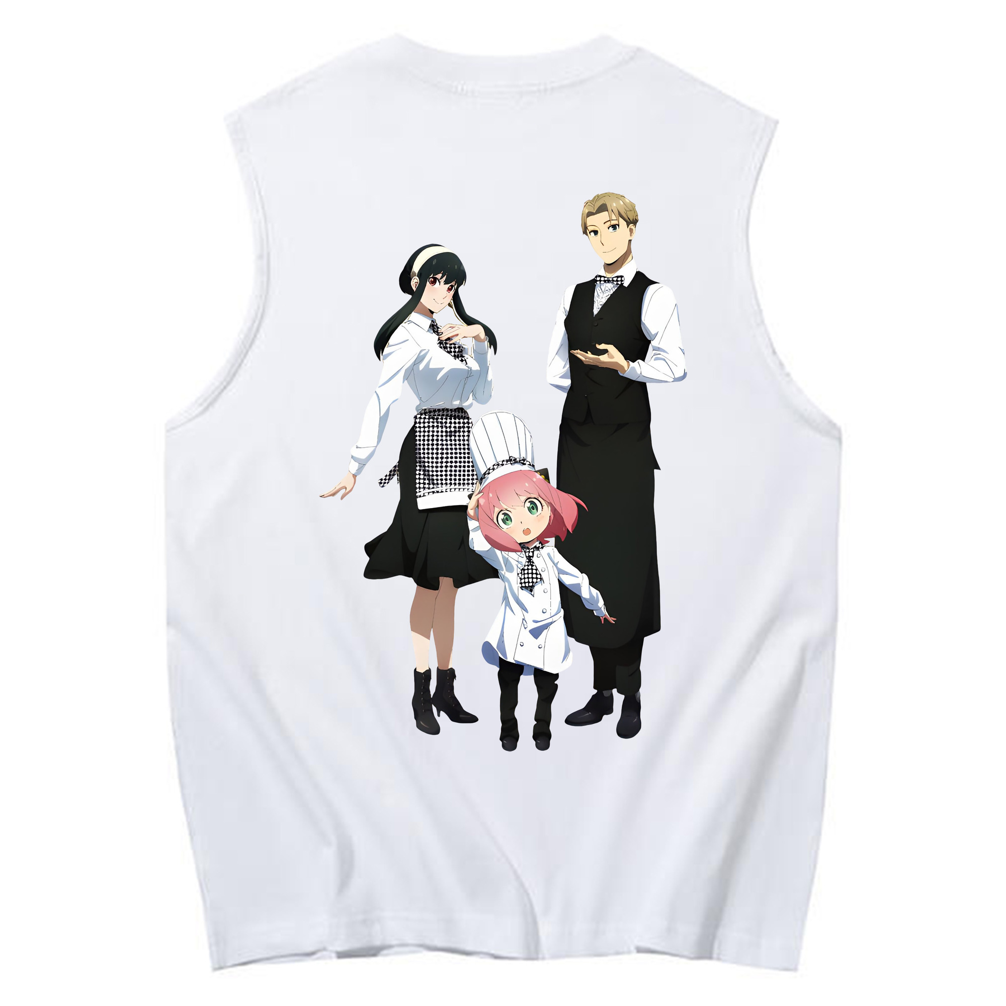 （画像用） SPY×FAMILY间谍家家酒 コットン100％タンクトップ（背面プリント）