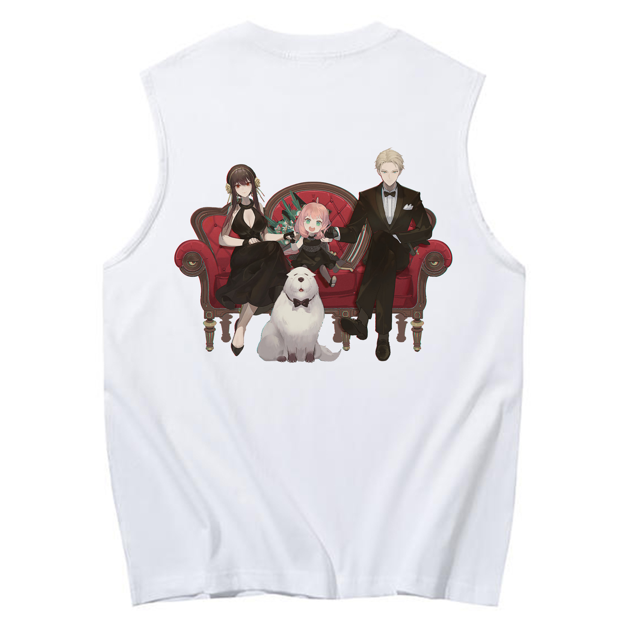 （画像用） SPY×FAMILY间谍家家酒 コットン100％タンクトップ（背面プリント）