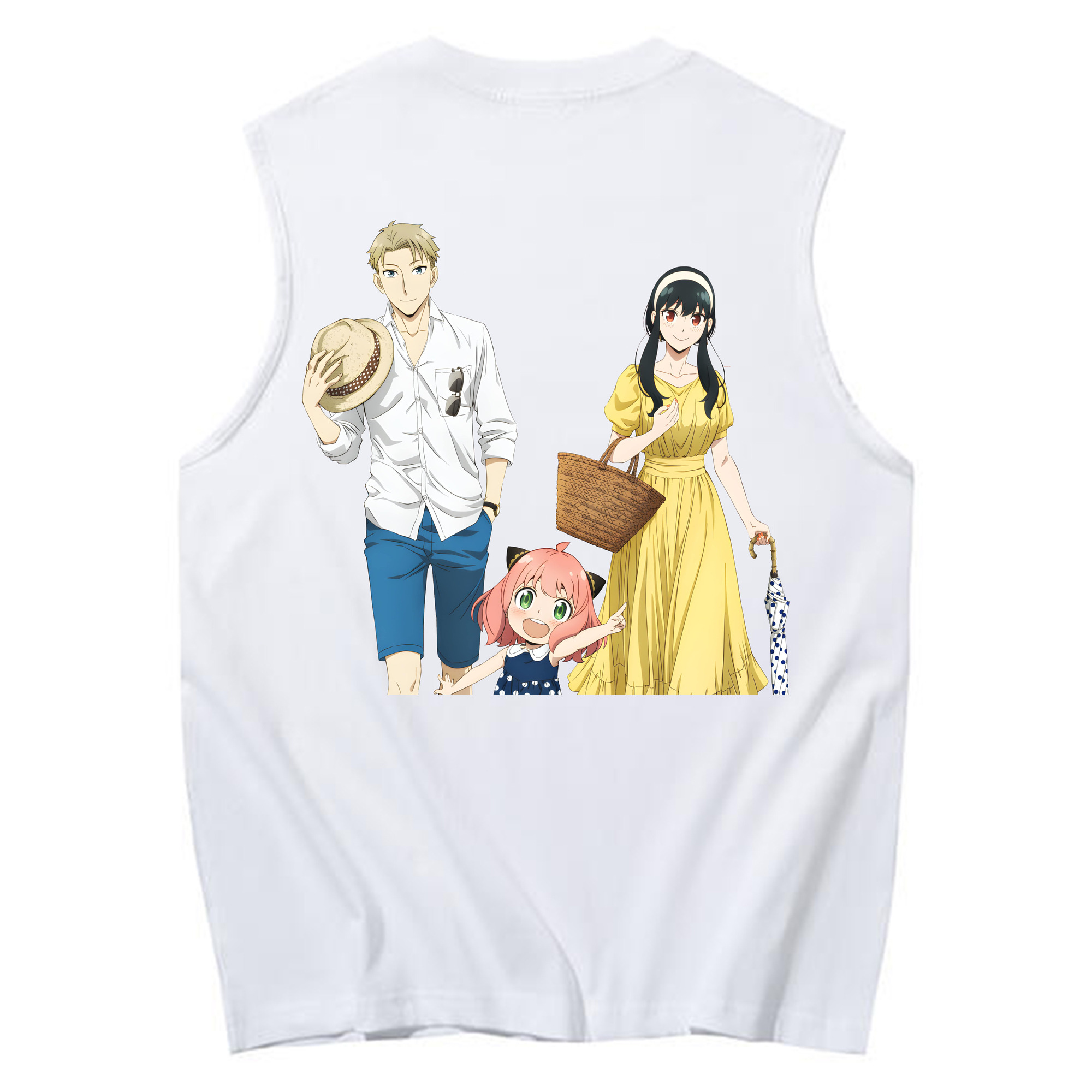 （画像用） SPY×FAMILY间谍家家酒 コットン100％タンクトップ（背面プリント）