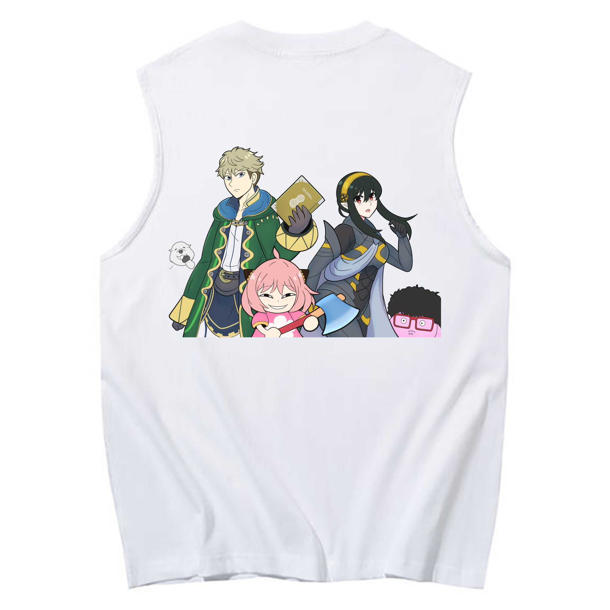 （画像用） SPY×FAMILY间谍家家酒 コットン100％タンクトップ（背面プリント）