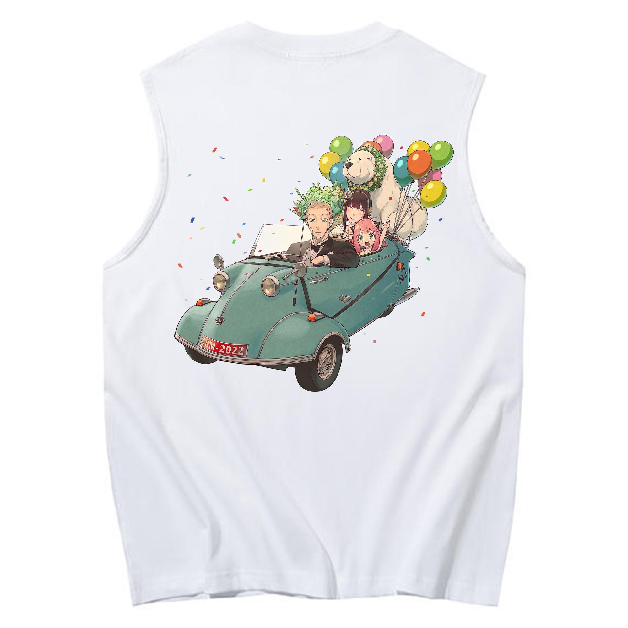 （画像用） SPY×FAMILY间谍家家酒 コットン100％タンクトップ（背面プリント）