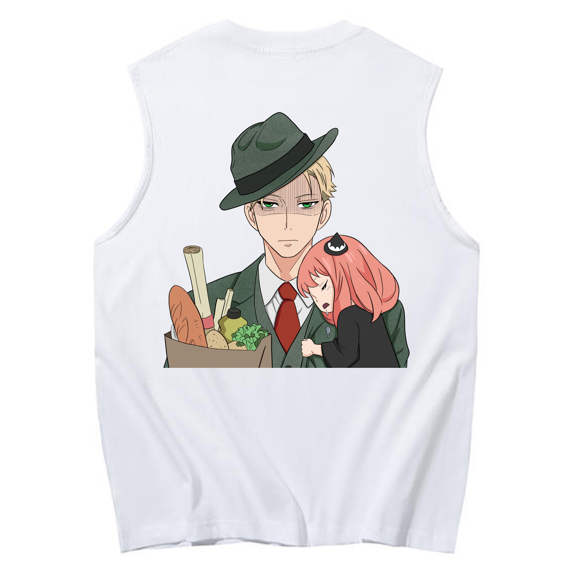 （画像用） SPY×FAMILY间谍家家酒 コットン100％タンクトップ（背面プリント）