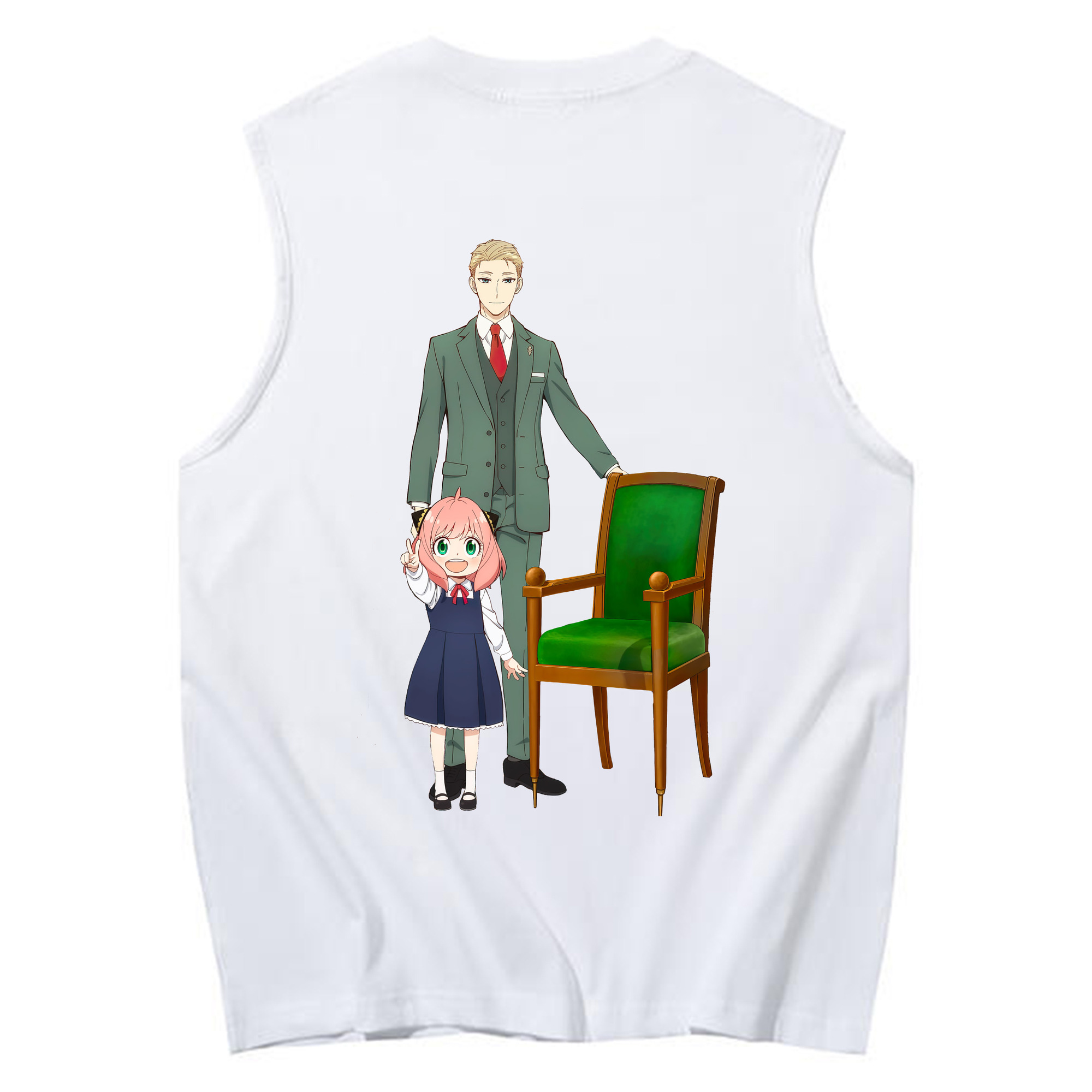 （画像用） SPY×FAMILY间谍家家酒 コットン100％タンクトップ（背面プリント）