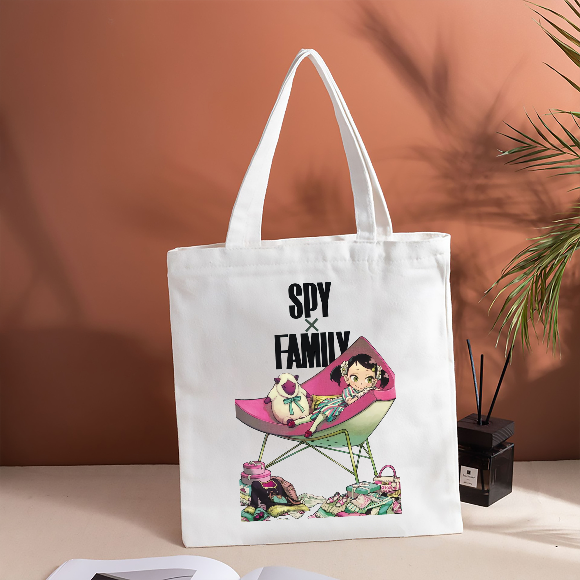 SPY×FAMILY间谍家家酒 縦型キャンバス生地手提げバッグ　トートバッグ