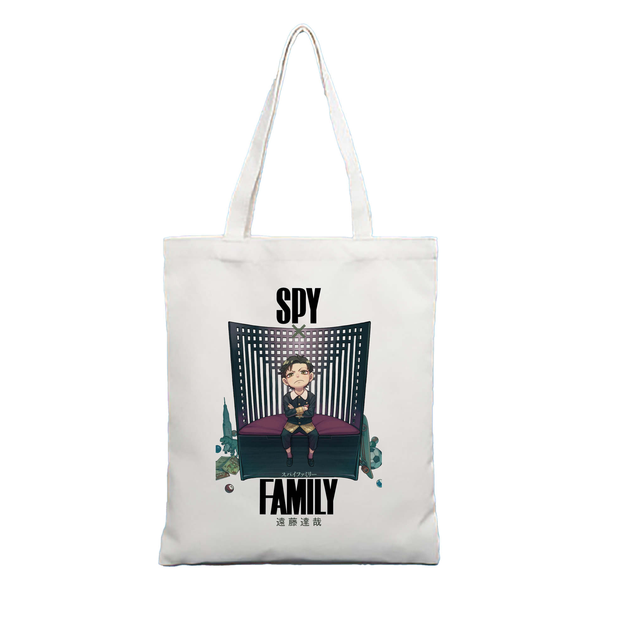 （画像用） SPY×FAMILY间谍家家酒 縦型キャンバス生地手提げバッグ　トートバッグ