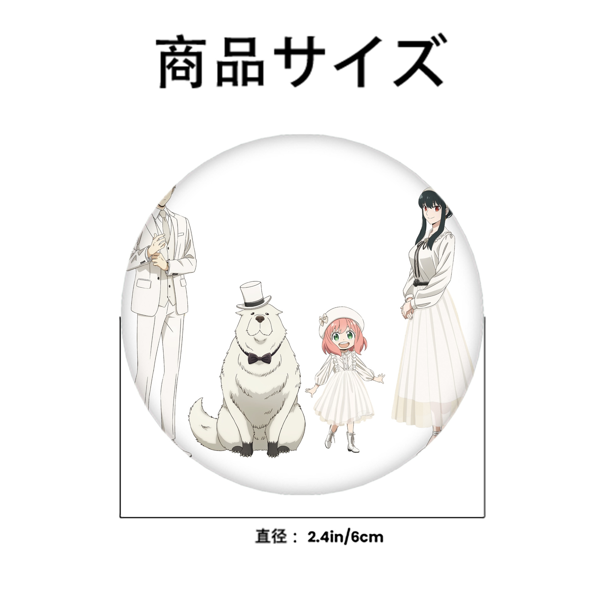 SPY×FAMILY间谍家家酒 6cm 缶バッジ 複数セット