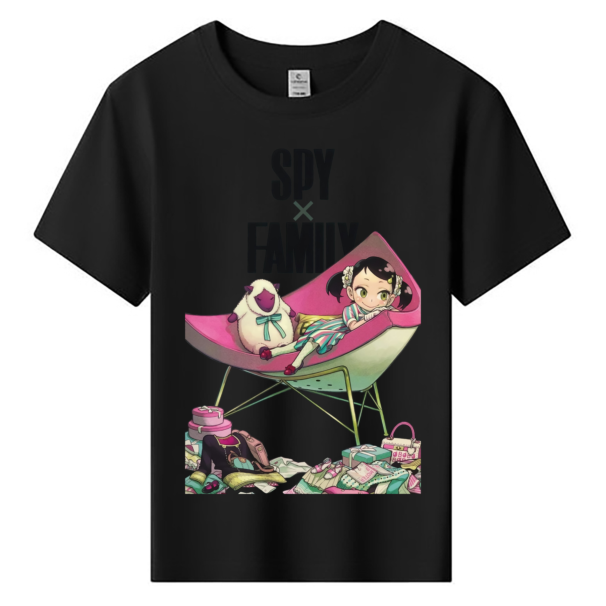 （画像用） SPY×FAMILY间谍家家酒 綿100％キッズTシャツ（フロントプリント）