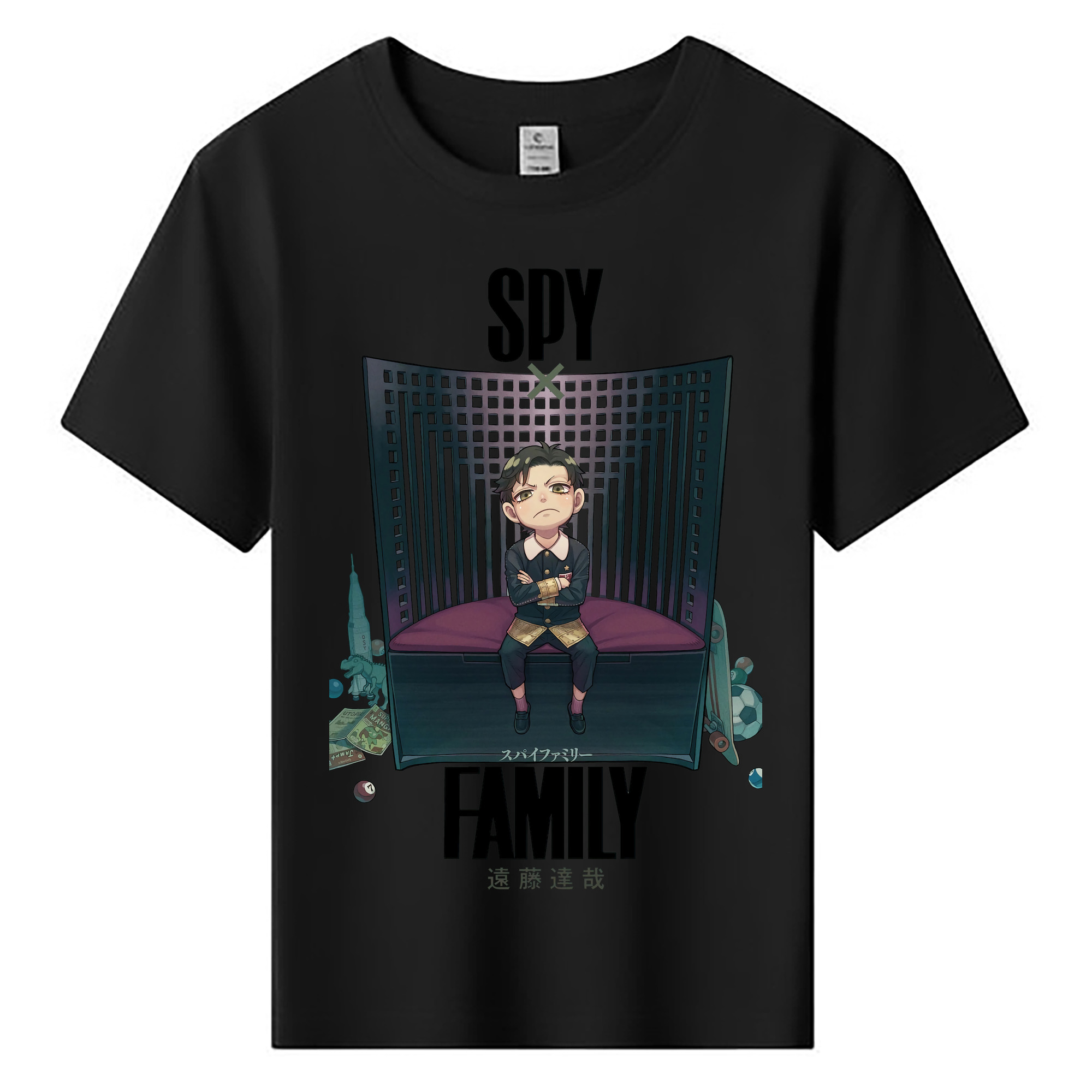 （画像用） SPY×FAMILY间谍家家酒 綿100％キッズTシャツ（フロントプリント）