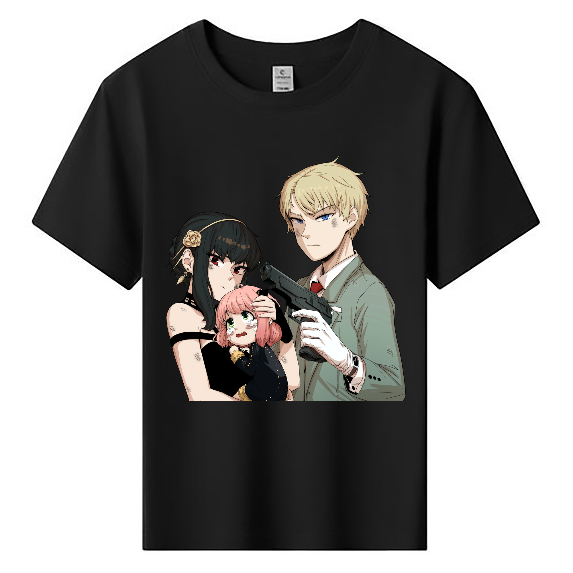（画像用） SPY×FAMILY间谍家家酒 綿100％キッズTシャツ（フロントプリント）