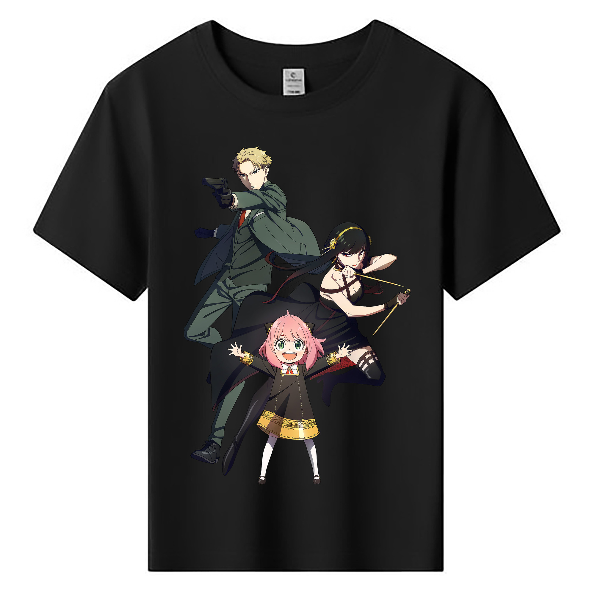 （画像用） SPY×FAMILY间谍家家酒 綿100％キッズTシャツ（フロントプリント）