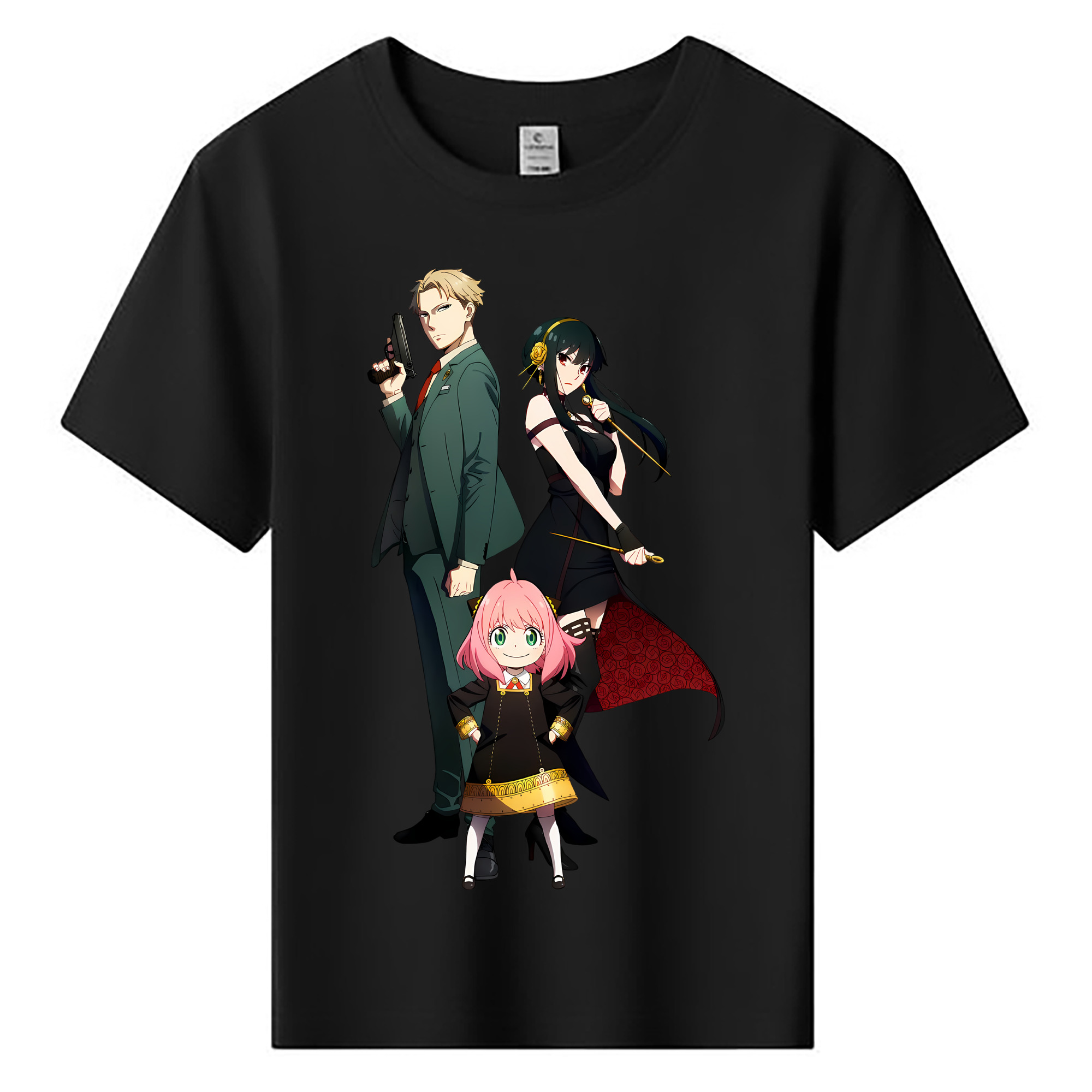 （画像用） SPY×FAMILY间谍家家酒 綿100％キッズTシャツ（フロントプリント）