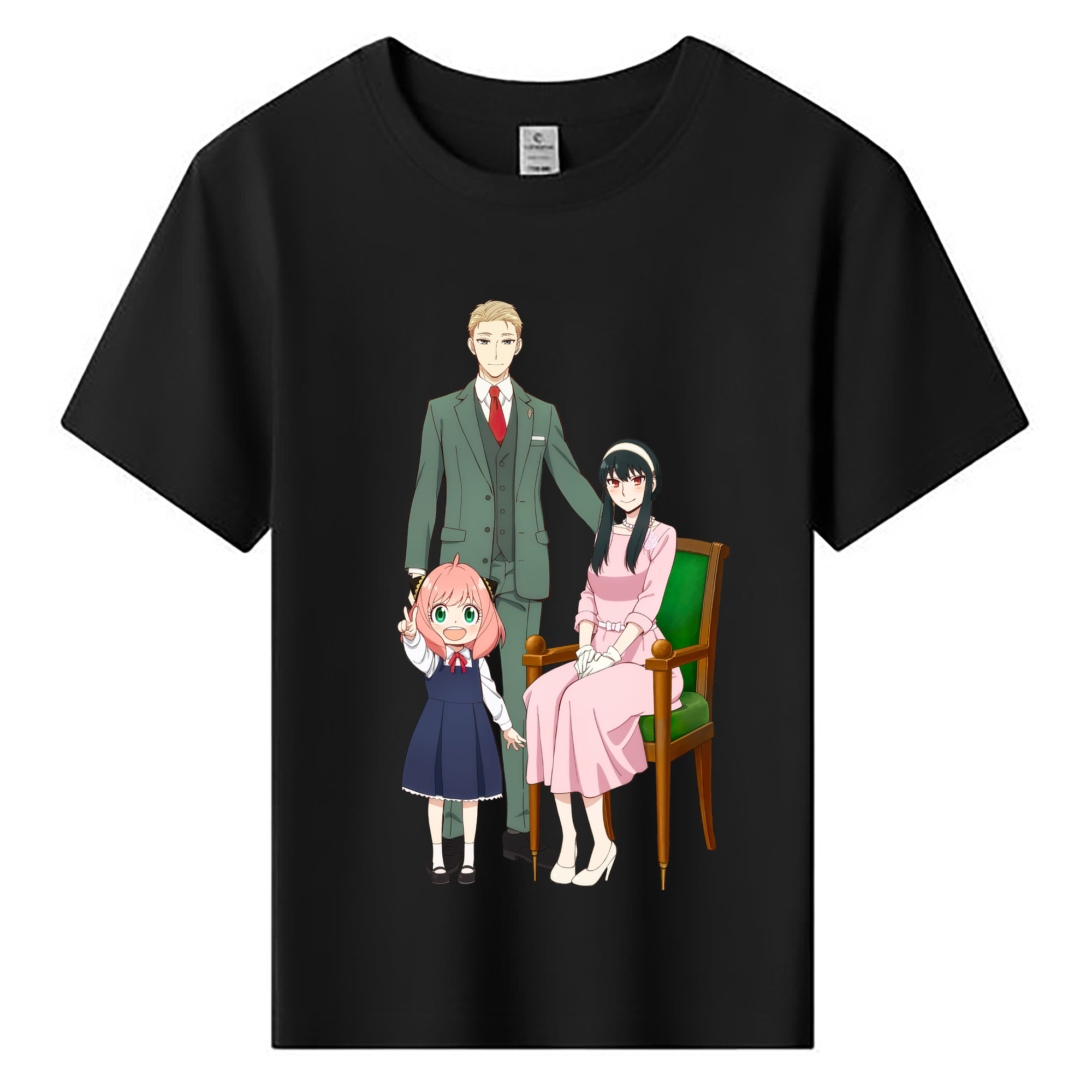 （画像用） SPY×FAMILY间谍家家酒 綿100％キッズTシャツ（フロントプリント）