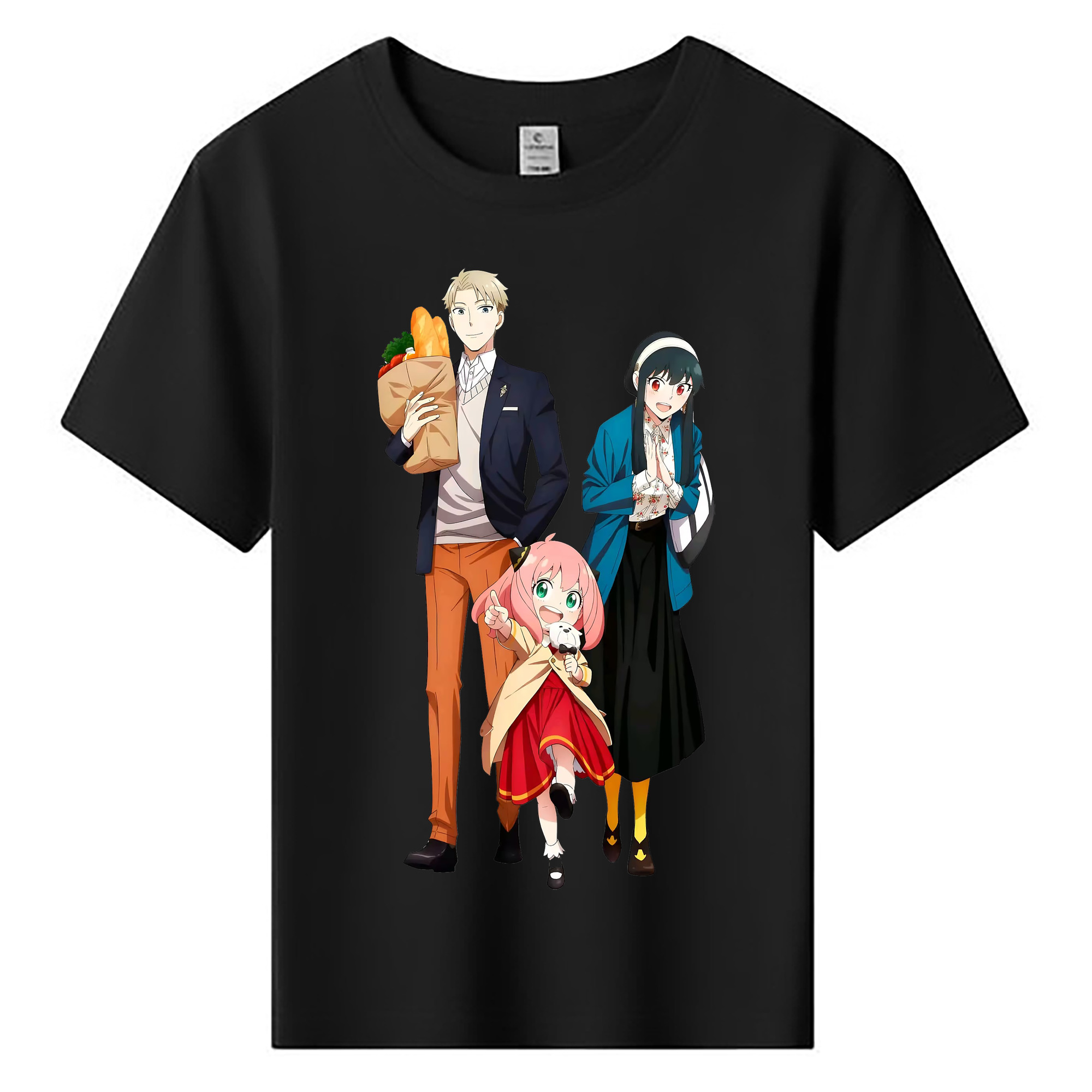 （画像用） SPY×FAMILY间谍家家酒 綿100％キッズTシャツ（フロントプリント）