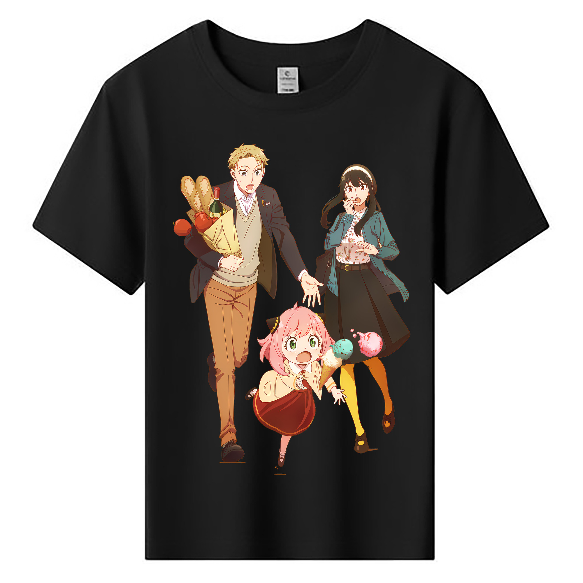 （画像用） SPY×FAMILY间谍家家酒 綿100％キッズTシャツ（フロントプリント）
