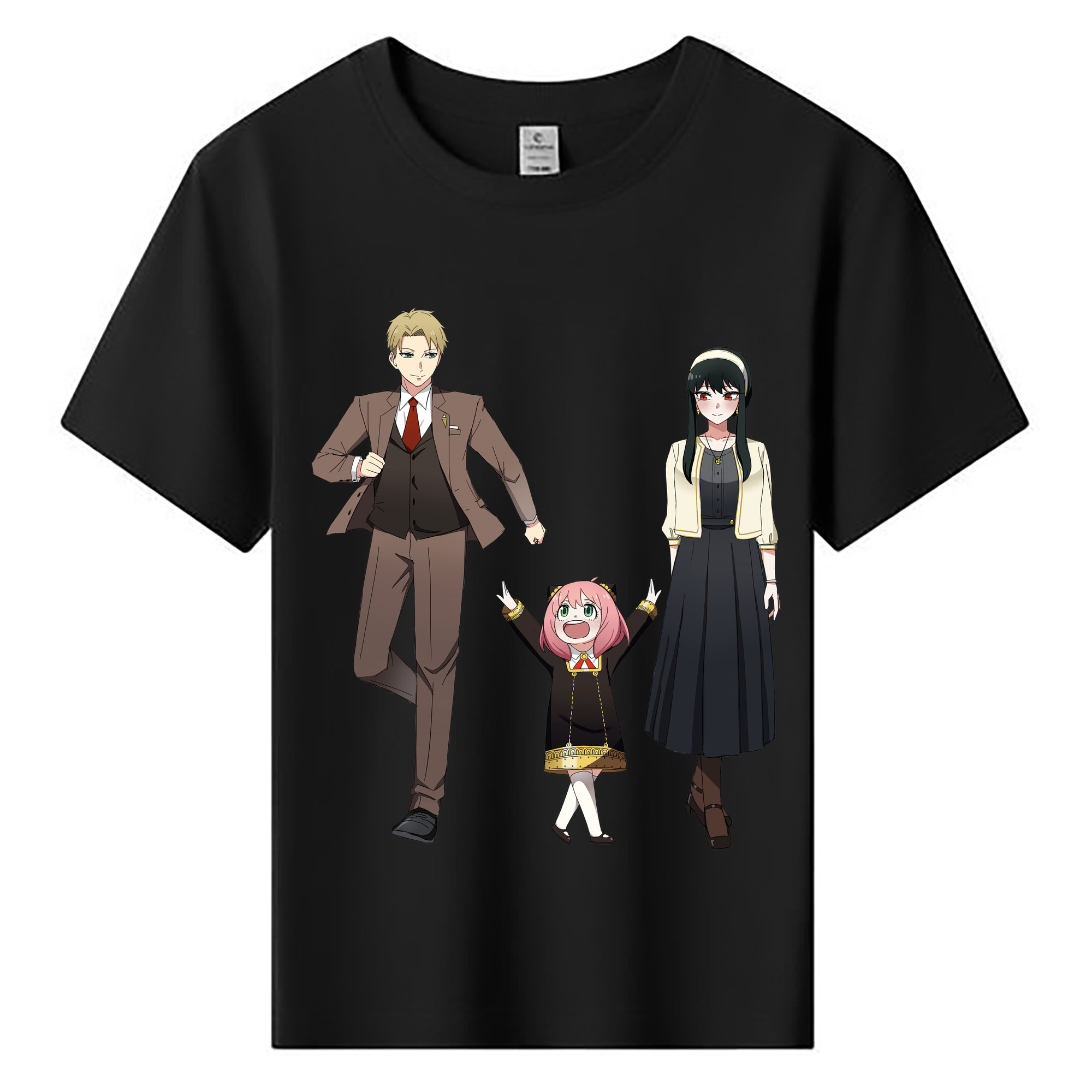 （画像用） SPY×FAMILY间谍家家酒 綿100％キッズTシャツ（フロントプリント）