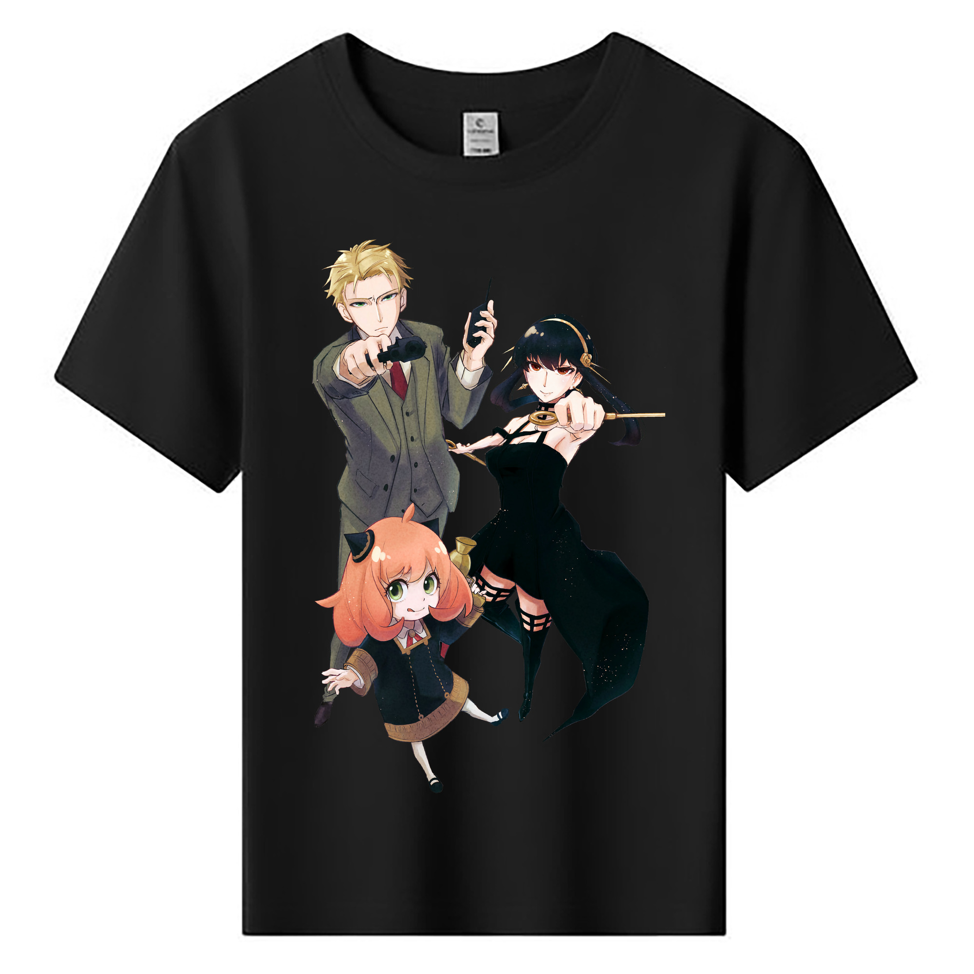 （画像用） SPY×FAMILY间谍家家酒 綿100％キッズTシャツ（フロントプリント）