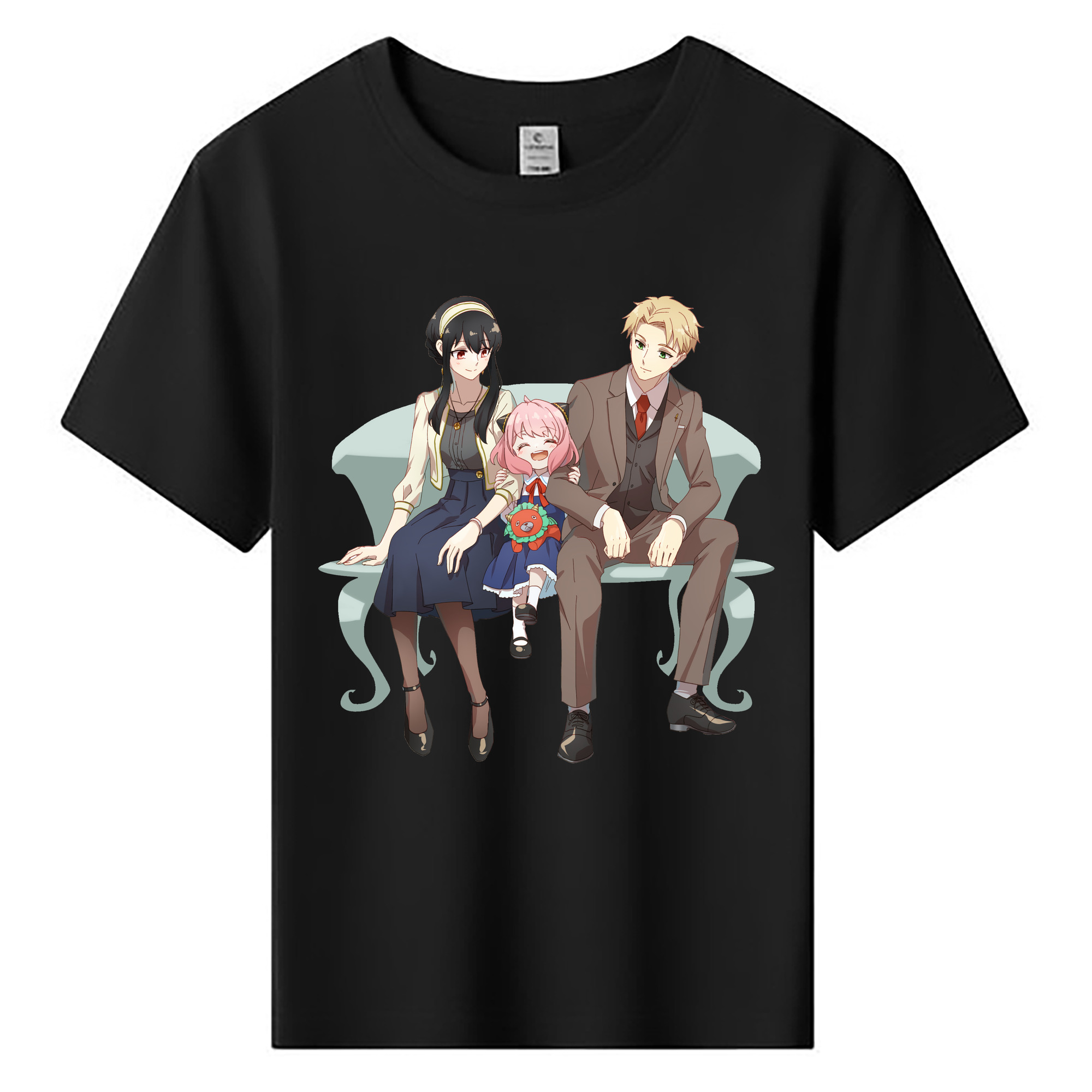 （画像用） SPY×FAMILY间谍家家酒 綿100％キッズTシャツ（フロントプリント）