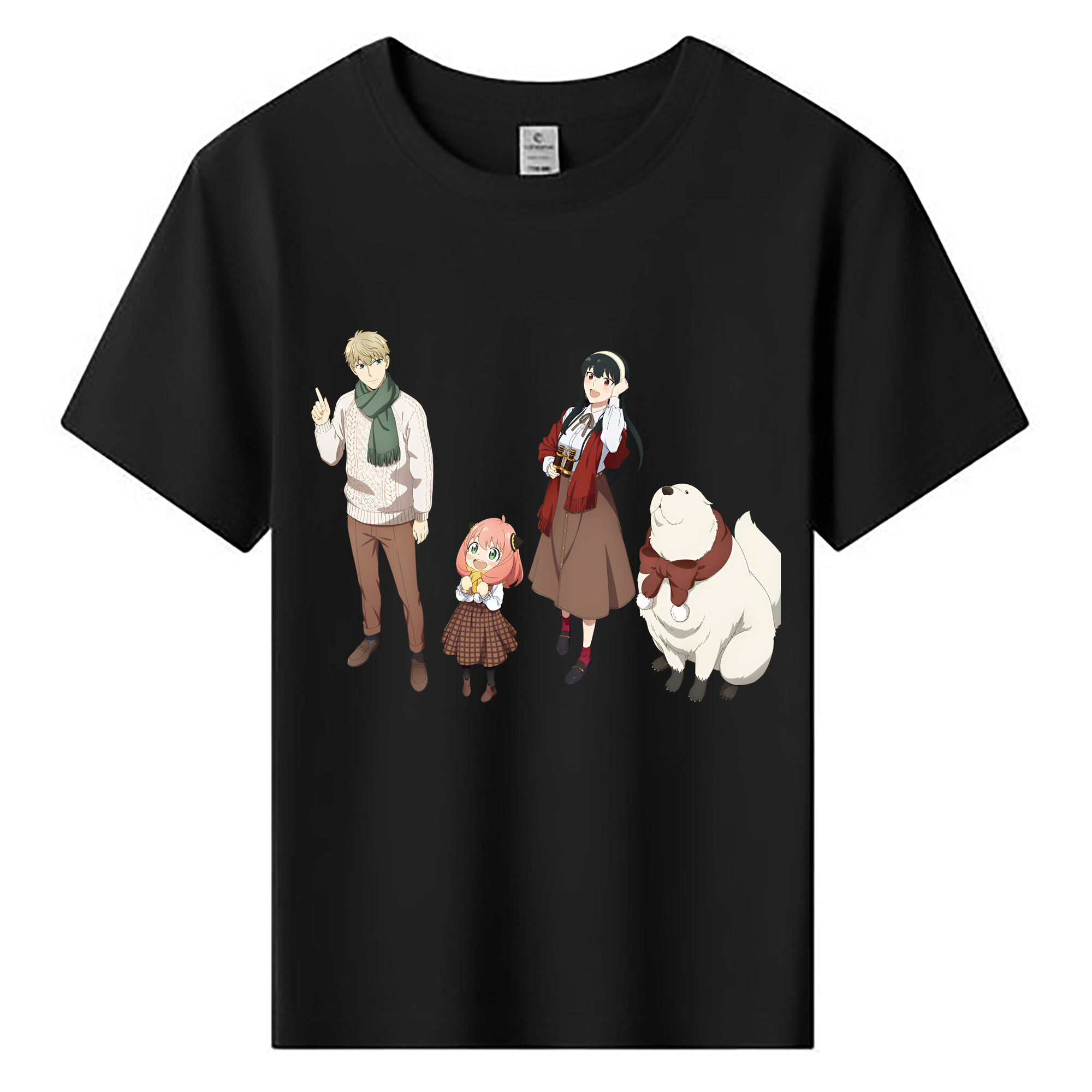 （画像用） SPY×FAMILY间谍家家酒 綿100％キッズTシャツ（フロントプリント）