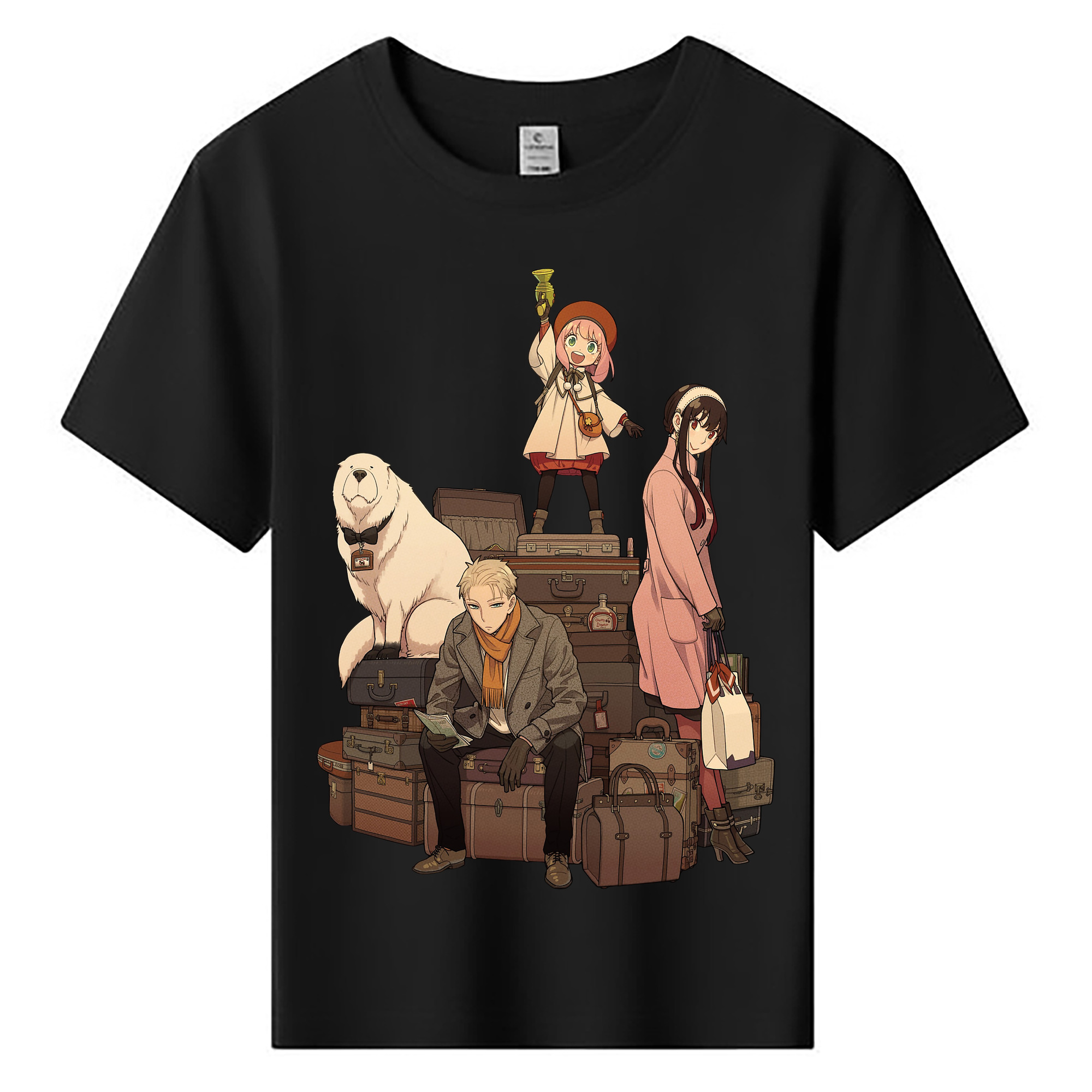 （画像用） SPY×FAMILY间谍家家酒 綿100％キッズTシャツ（フロントプリント）