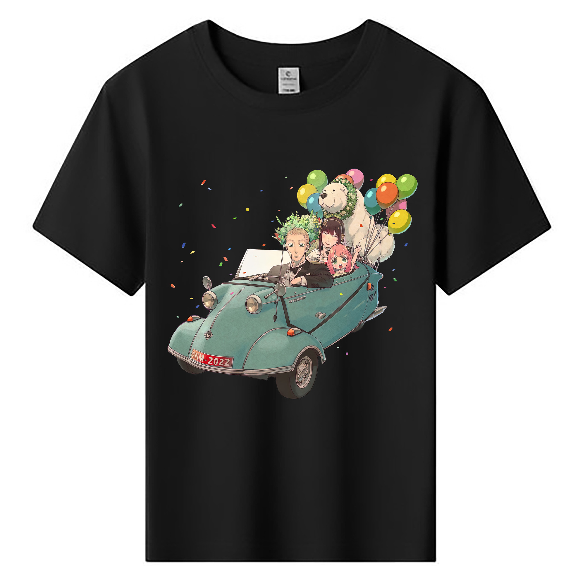 （画像用） SPY×FAMILY间谍家家酒 綿100％キッズTシャツ（フロントプリント）