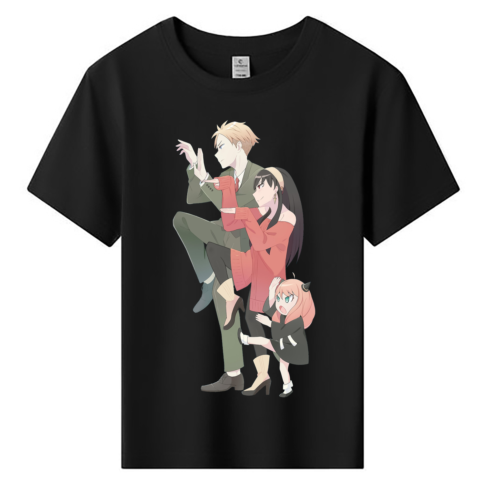 （画像用） SPY×FAMILY间谍家家酒 綿100％キッズTシャツ（フロントプリント）