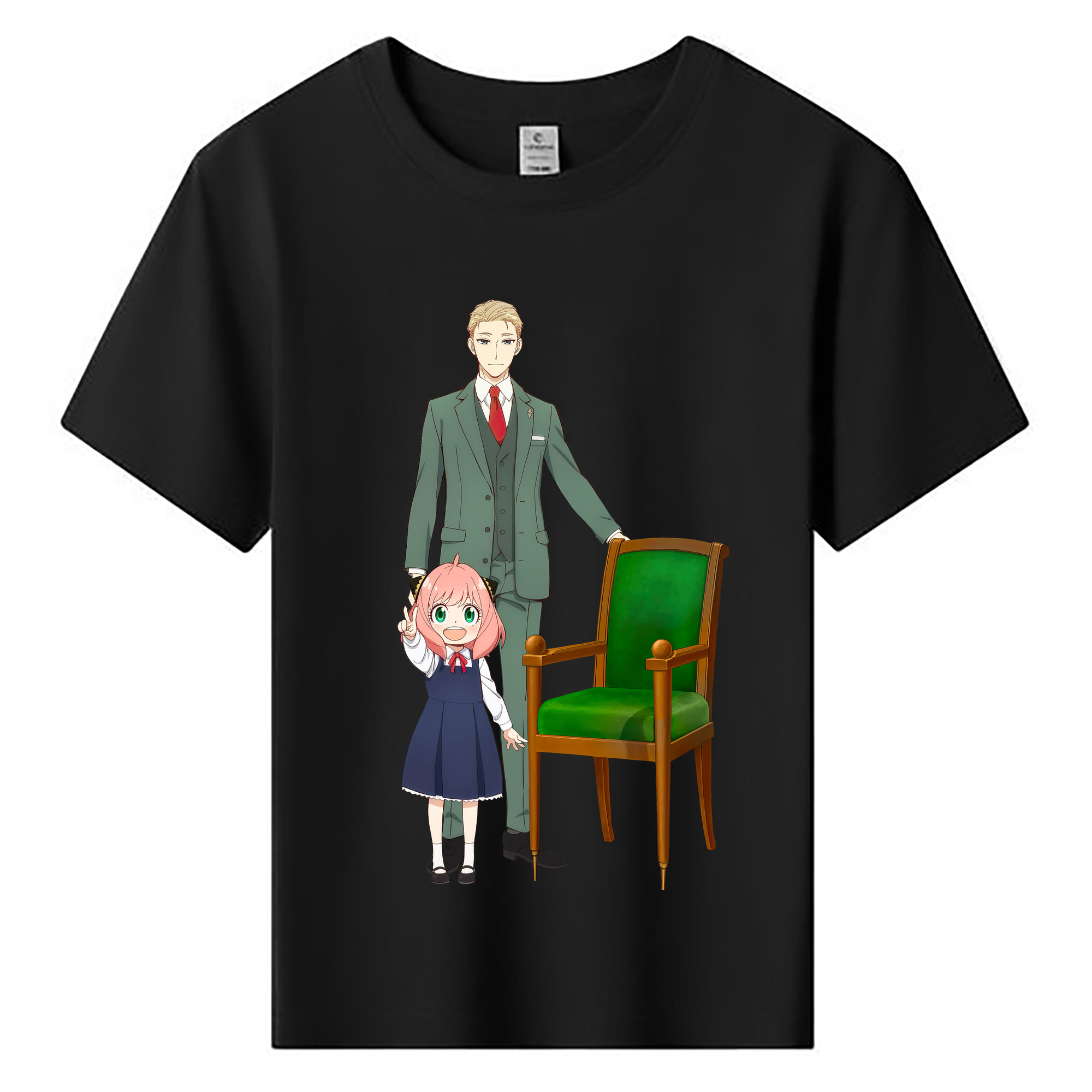 （画像用） SPY×FAMILY间谍家家酒 綿100％キッズTシャツ（フロントプリント）