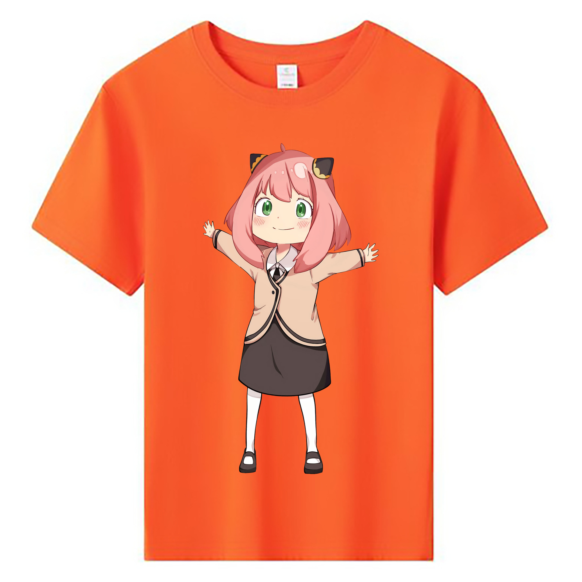 （画像用） SPY×FAMILY间谍家家酒 綿100％キッズTシャツ（フロントプリント）