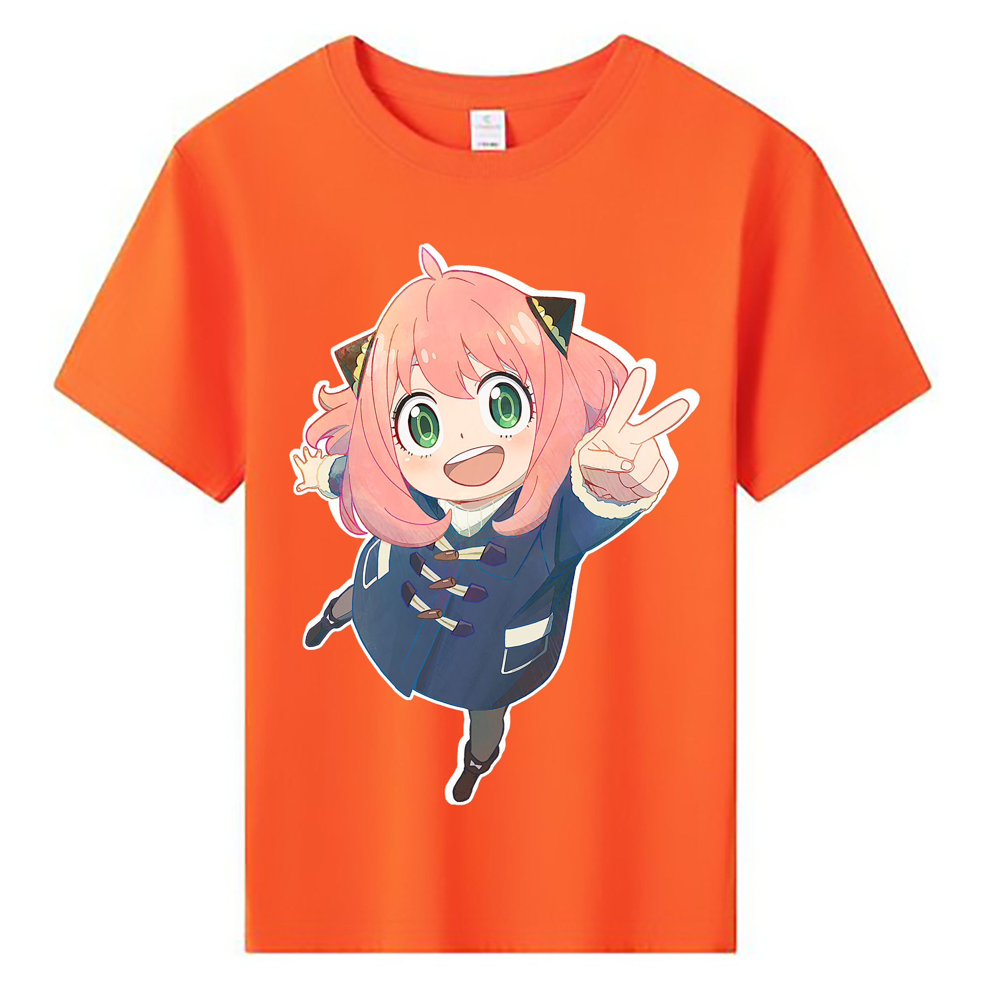 （画像用） SPY×FAMILY间谍家家酒 綿100％キッズTシャツ（フロントプリント）