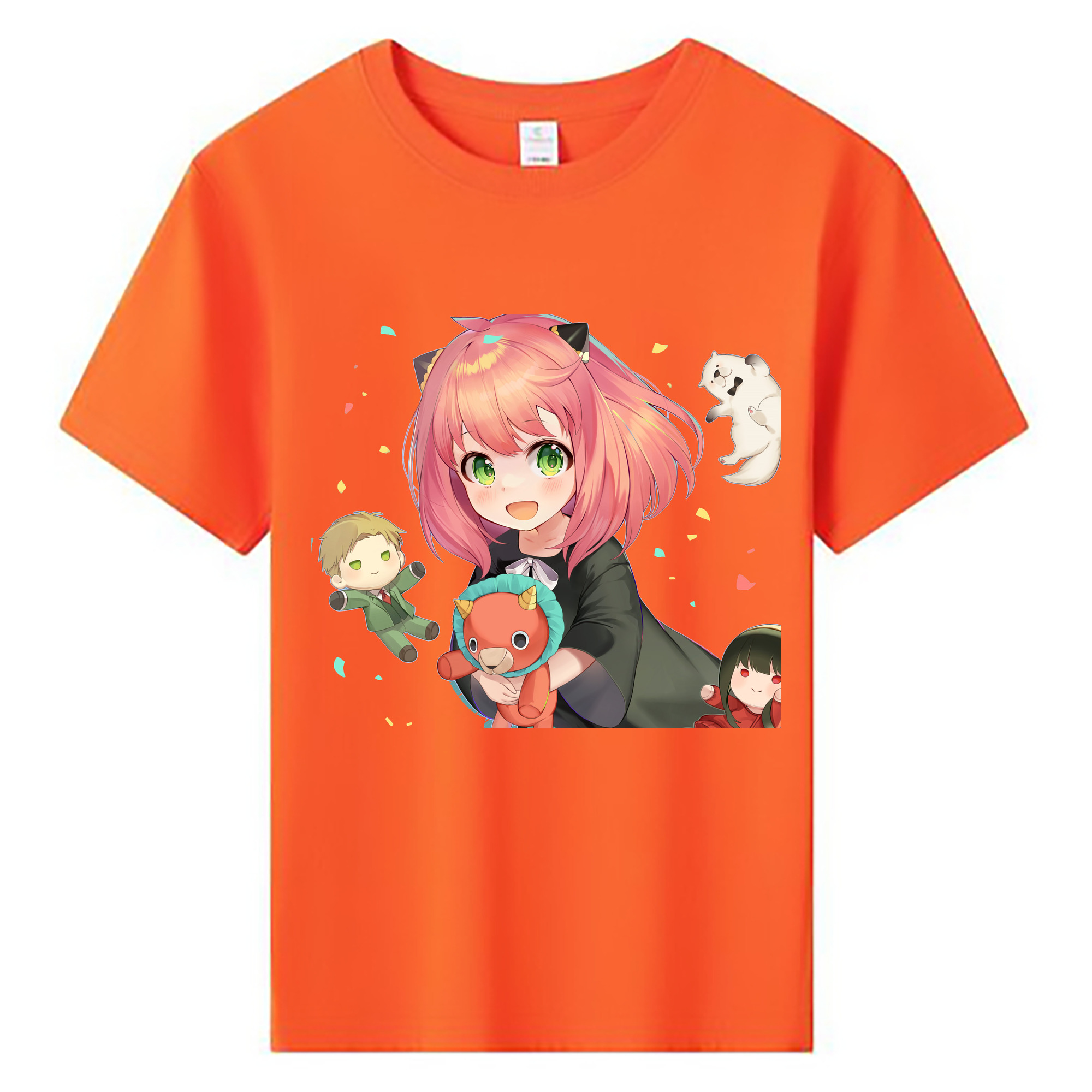 （画像用） SPY×FAMILY间谍家家酒 綿100％キッズTシャツ（フロントプリント）