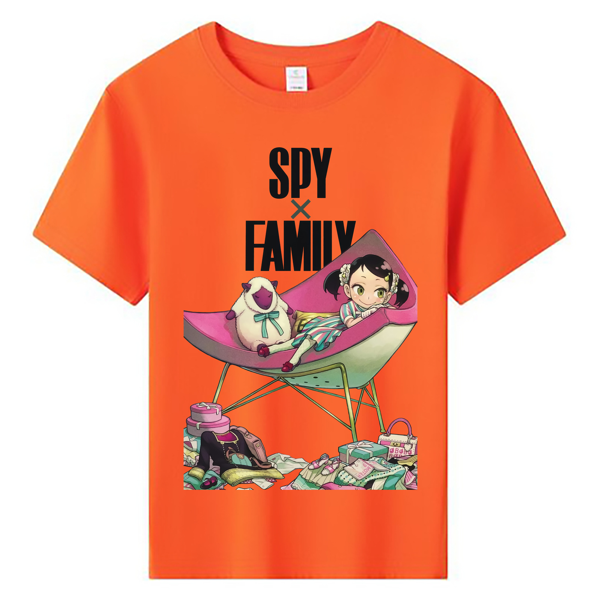 （画像用） SPY×FAMILY间谍家家酒 綿100％キッズTシャツ（フロントプリント）