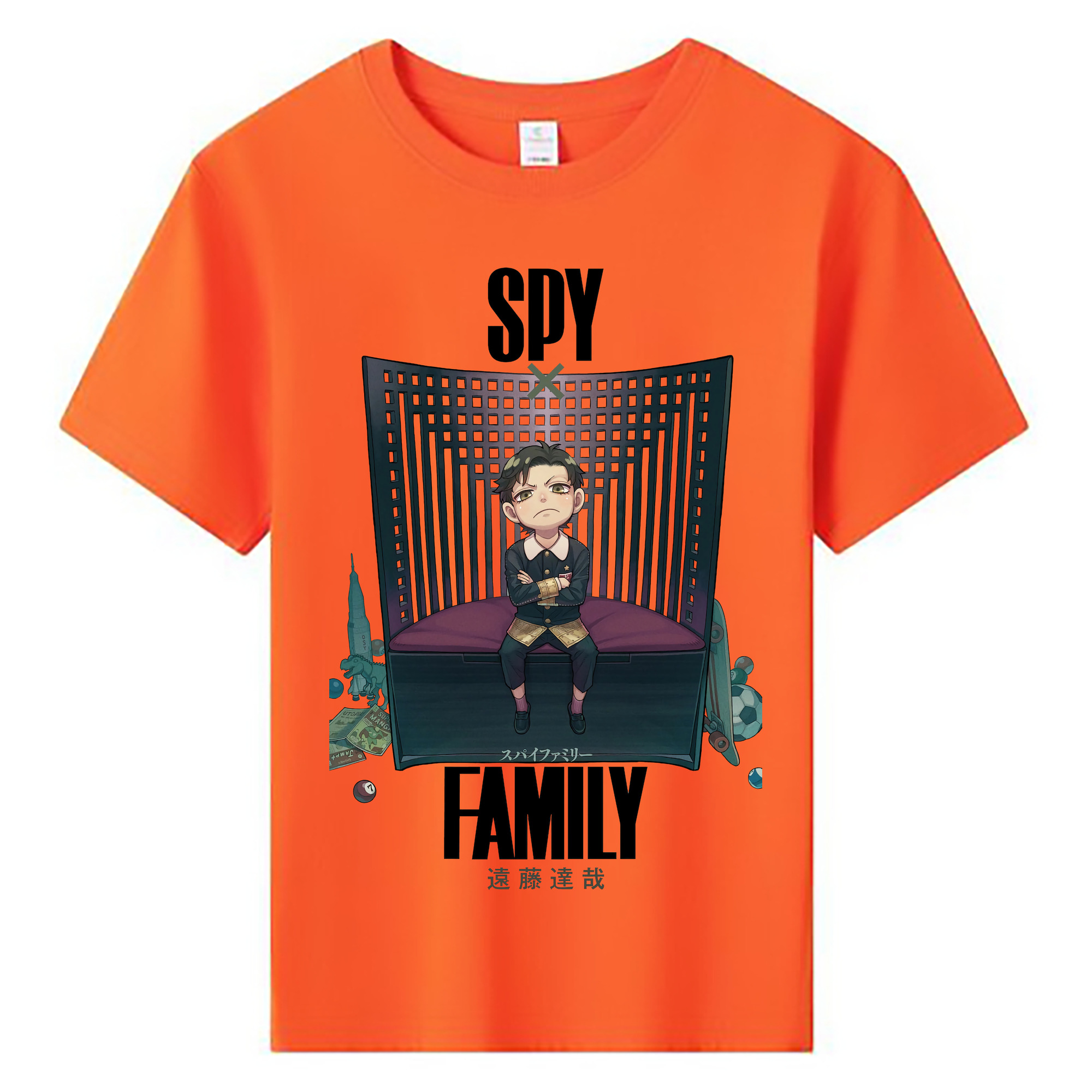 （画像用） SPY×FAMILY间谍家家酒 綿100％キッズTシャツ（フロントプリント）